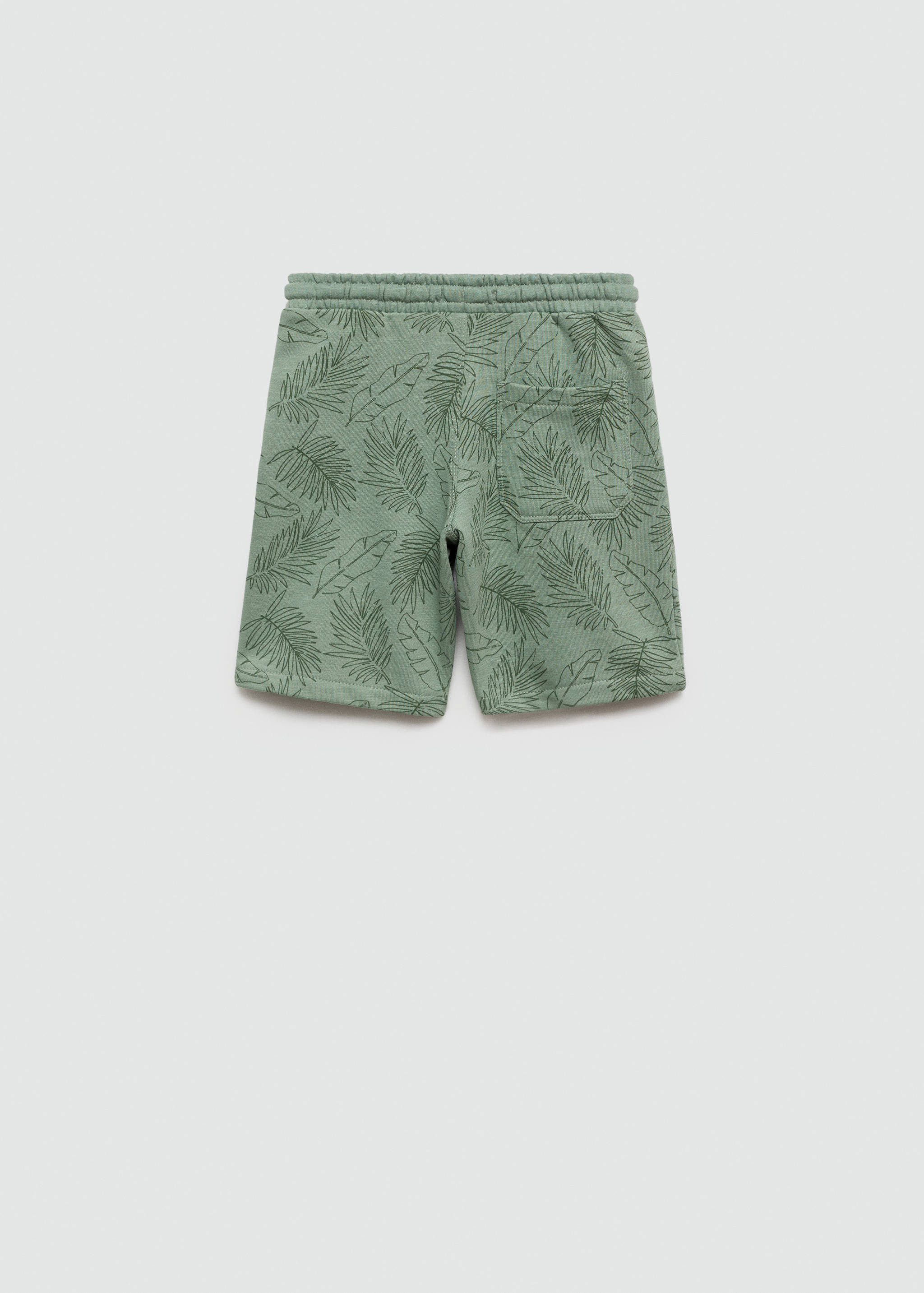 Leaf-print Bermuda shorts - Reverse of the article