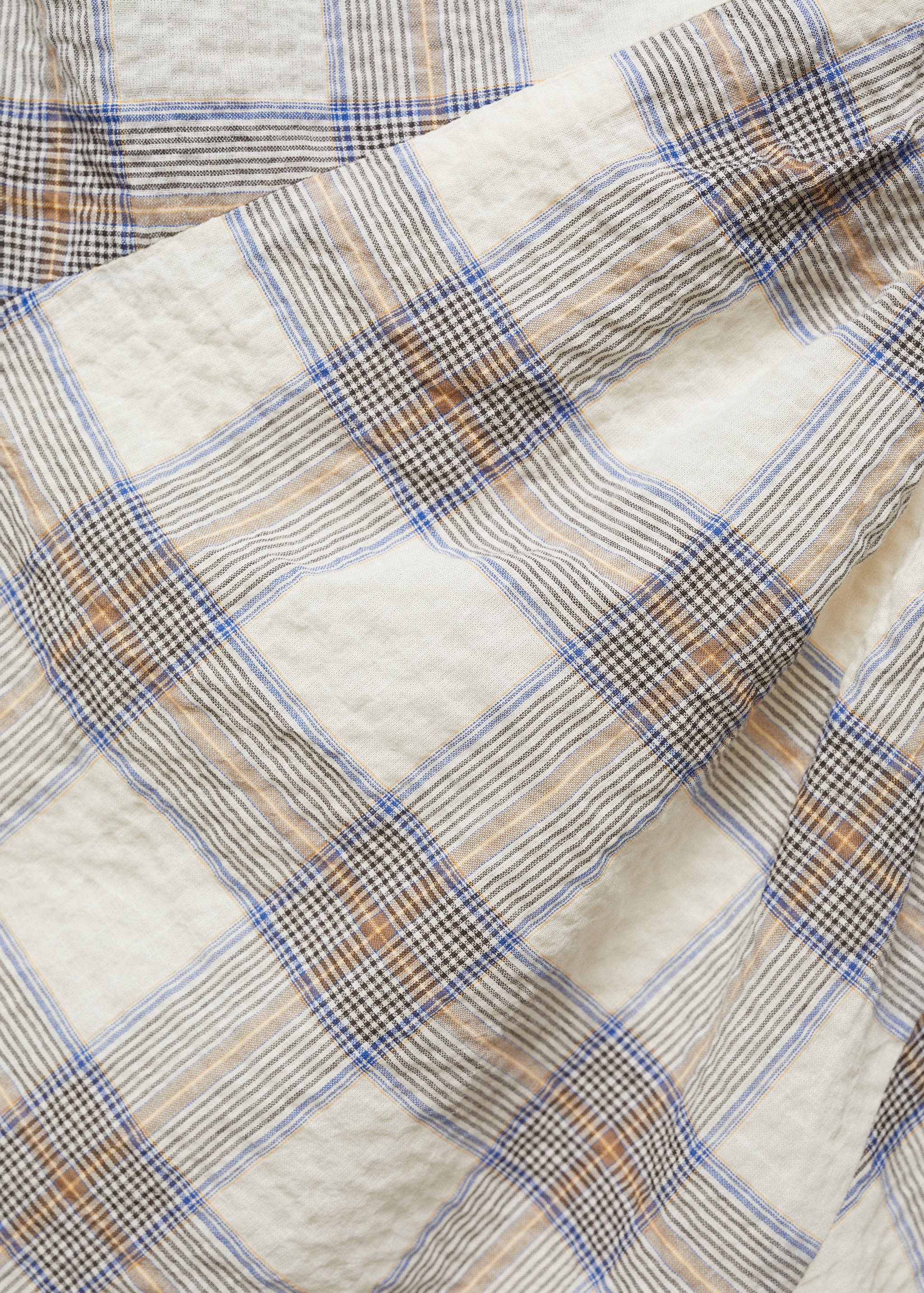 Check asymmetrical dress - Details of the article 8