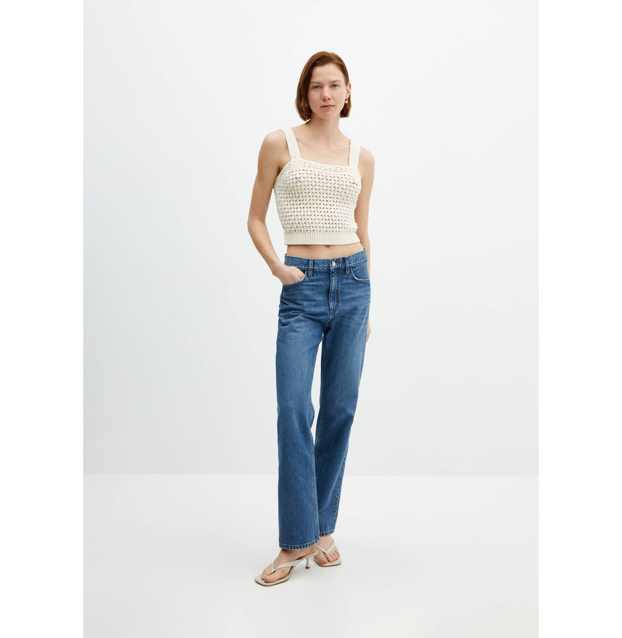 Crochet top with straps - General plane