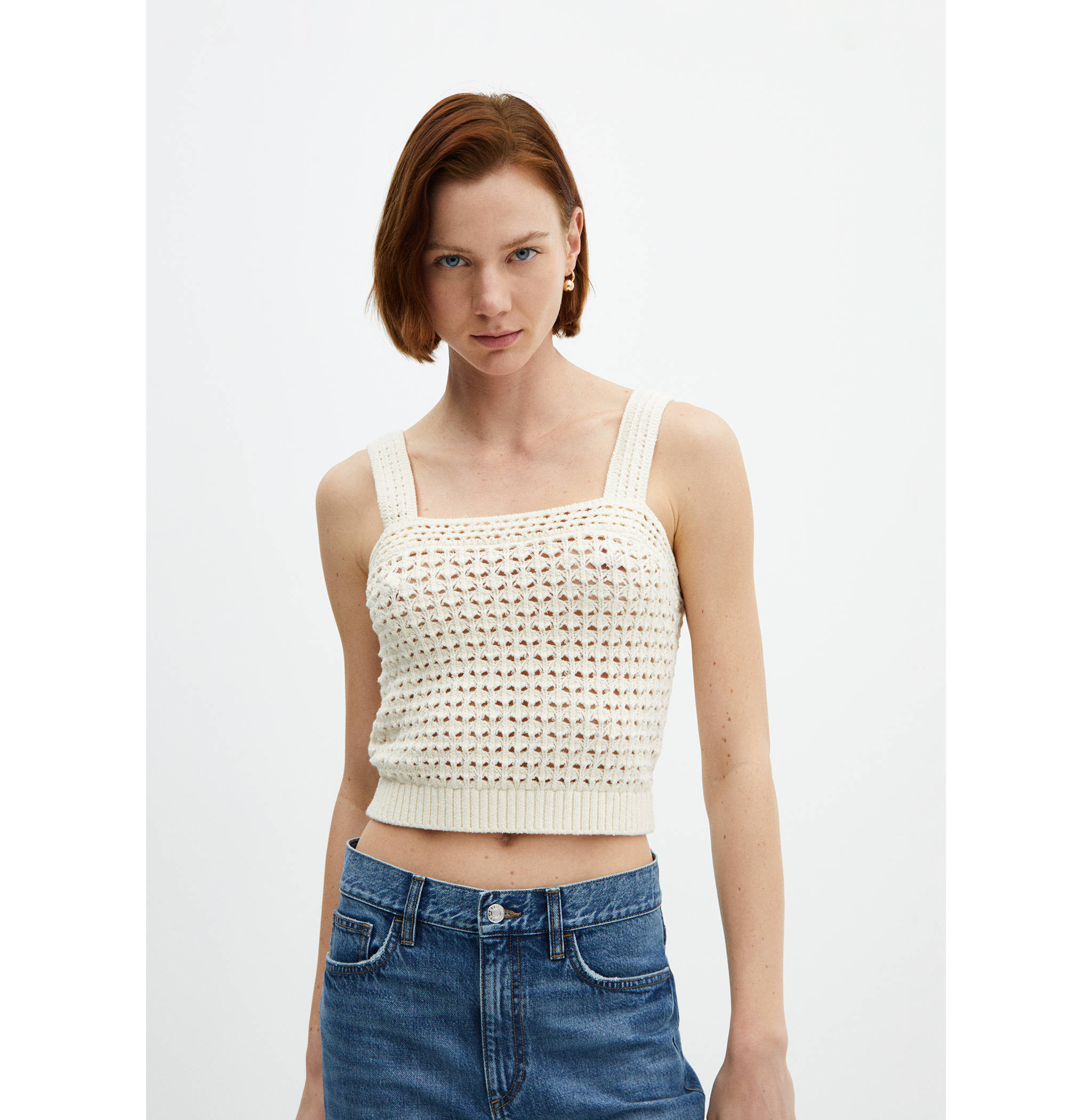Crochet top with straps - Medium plane