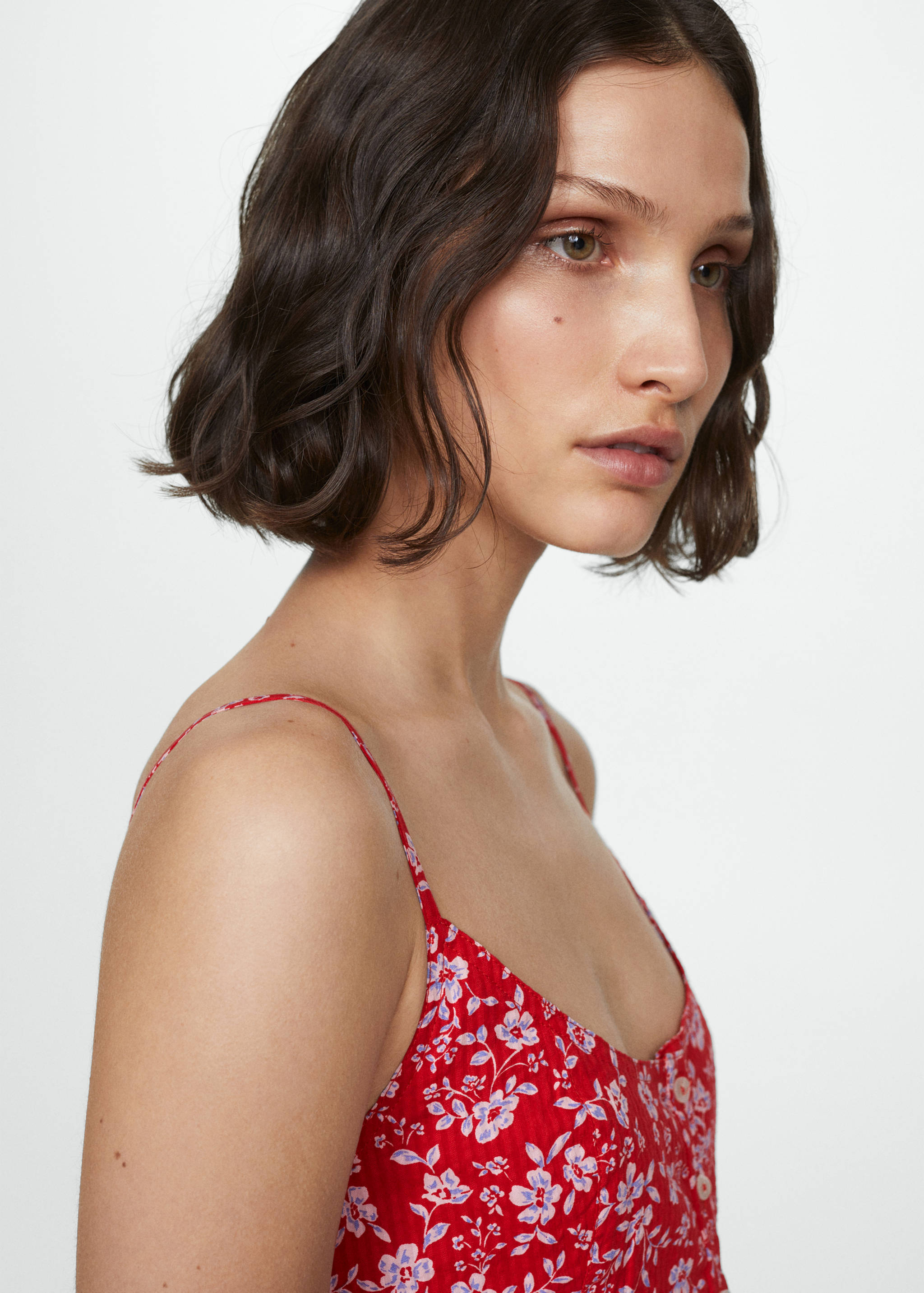 Robe en imprimé fleuri nœud - Détail de l'article 1