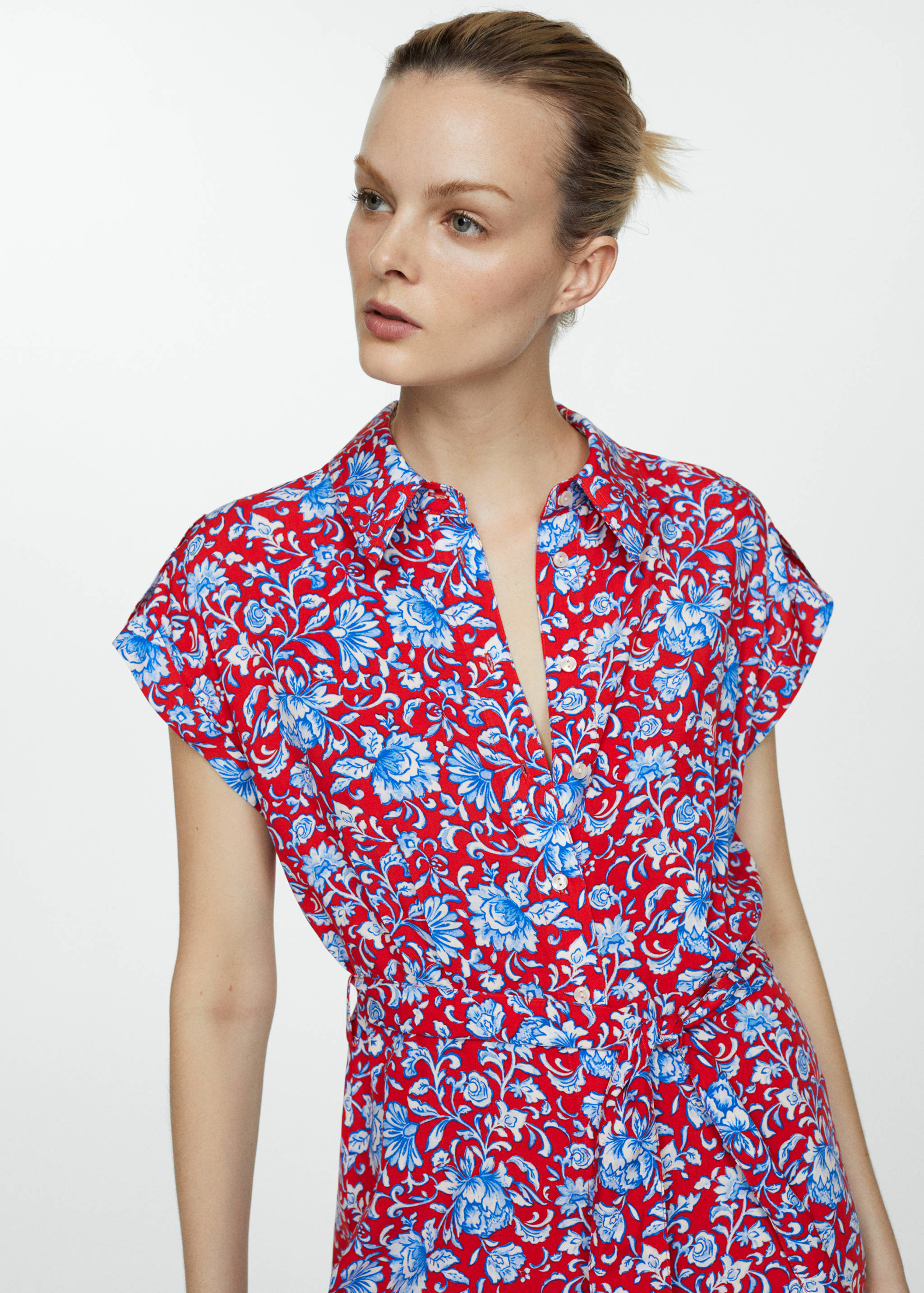 Bow shirt dress - Details of the article 1