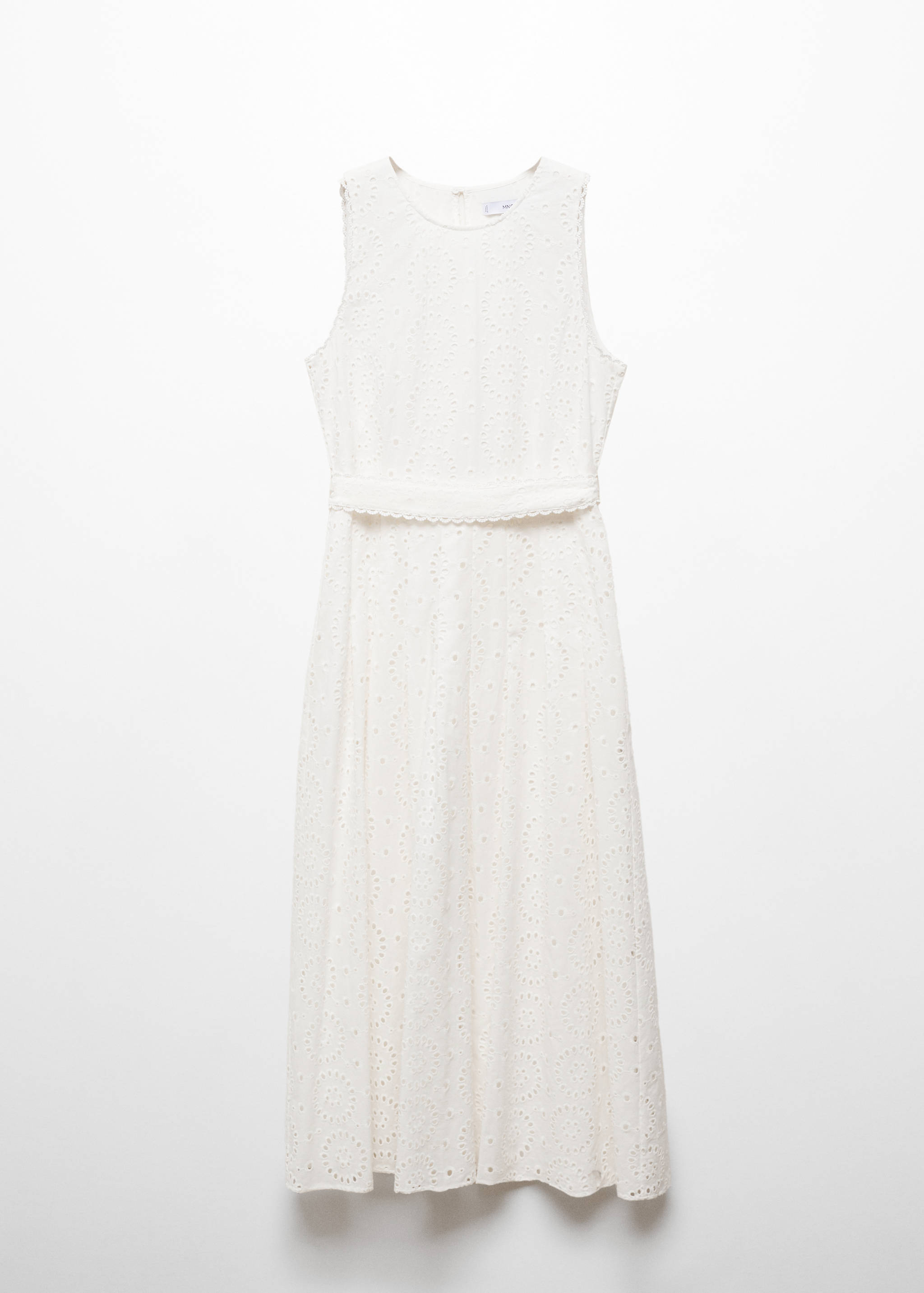 Embroidered belt dress - Article without model