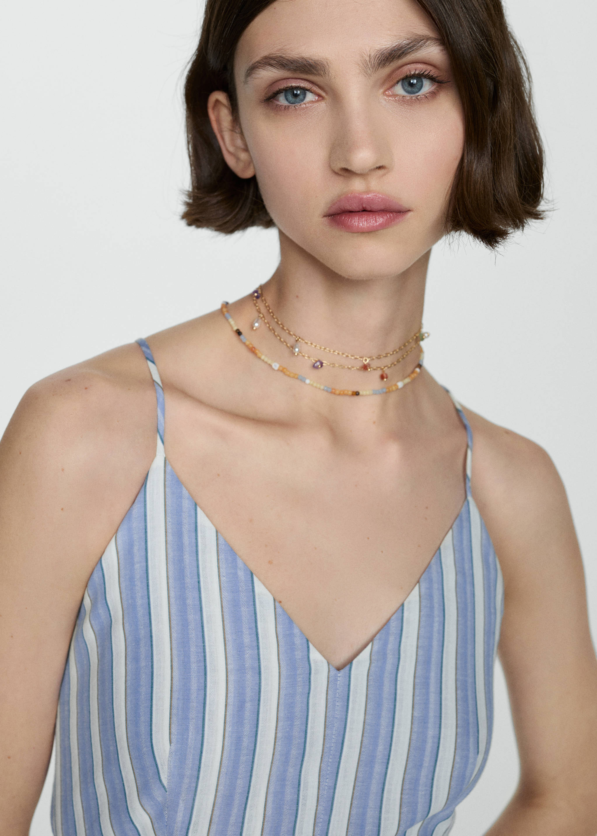 Vestido rayas abertura espalda - Detalle del artículo 2