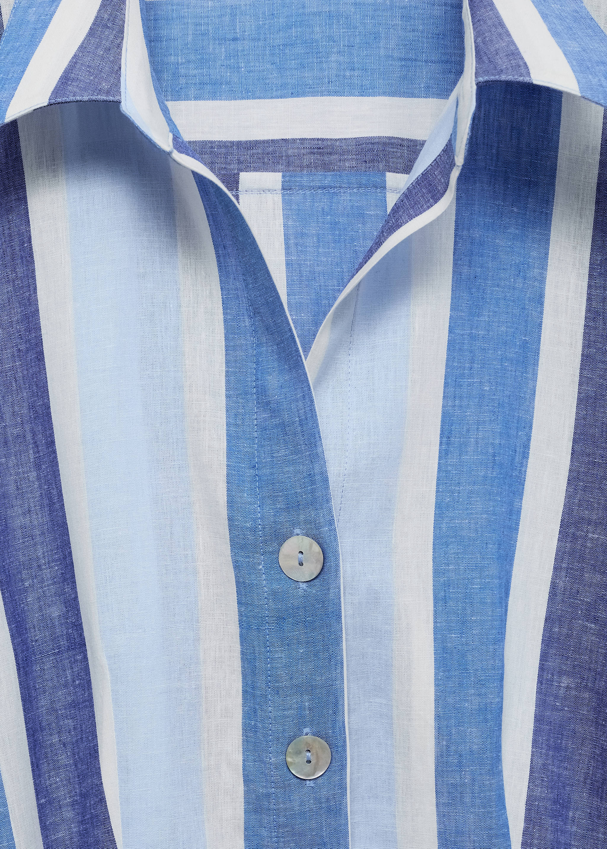 Belted striped shirt dress - Details of the article 8