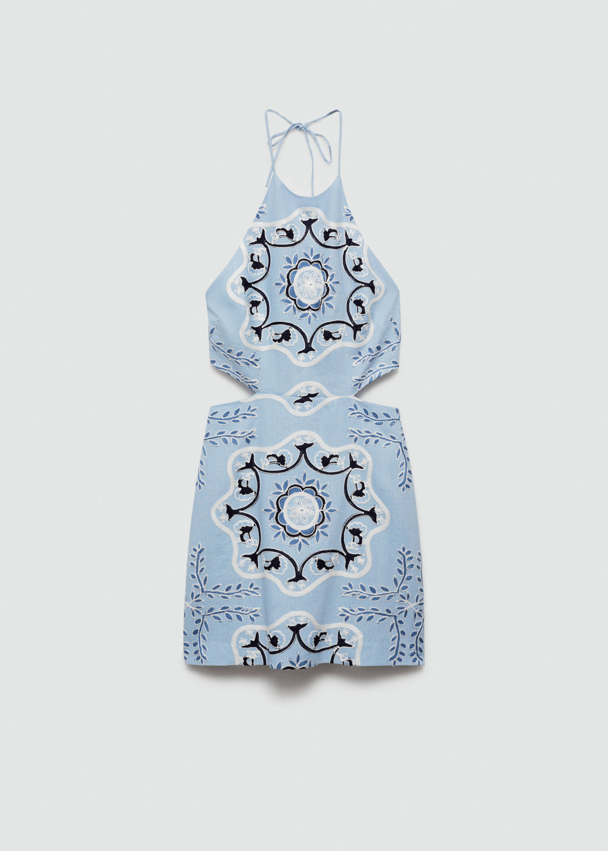 Printed dress with openings - Article without model