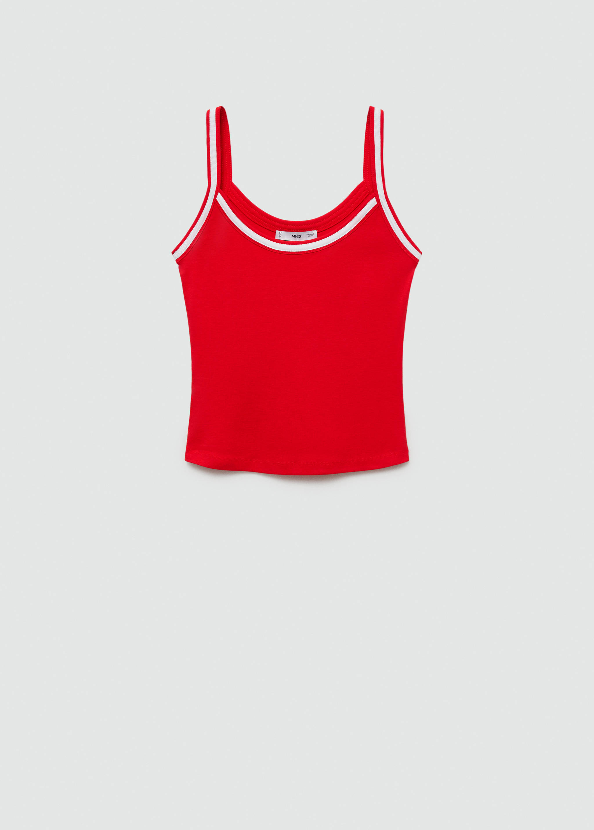 Combined knitted top with straps - Article without model