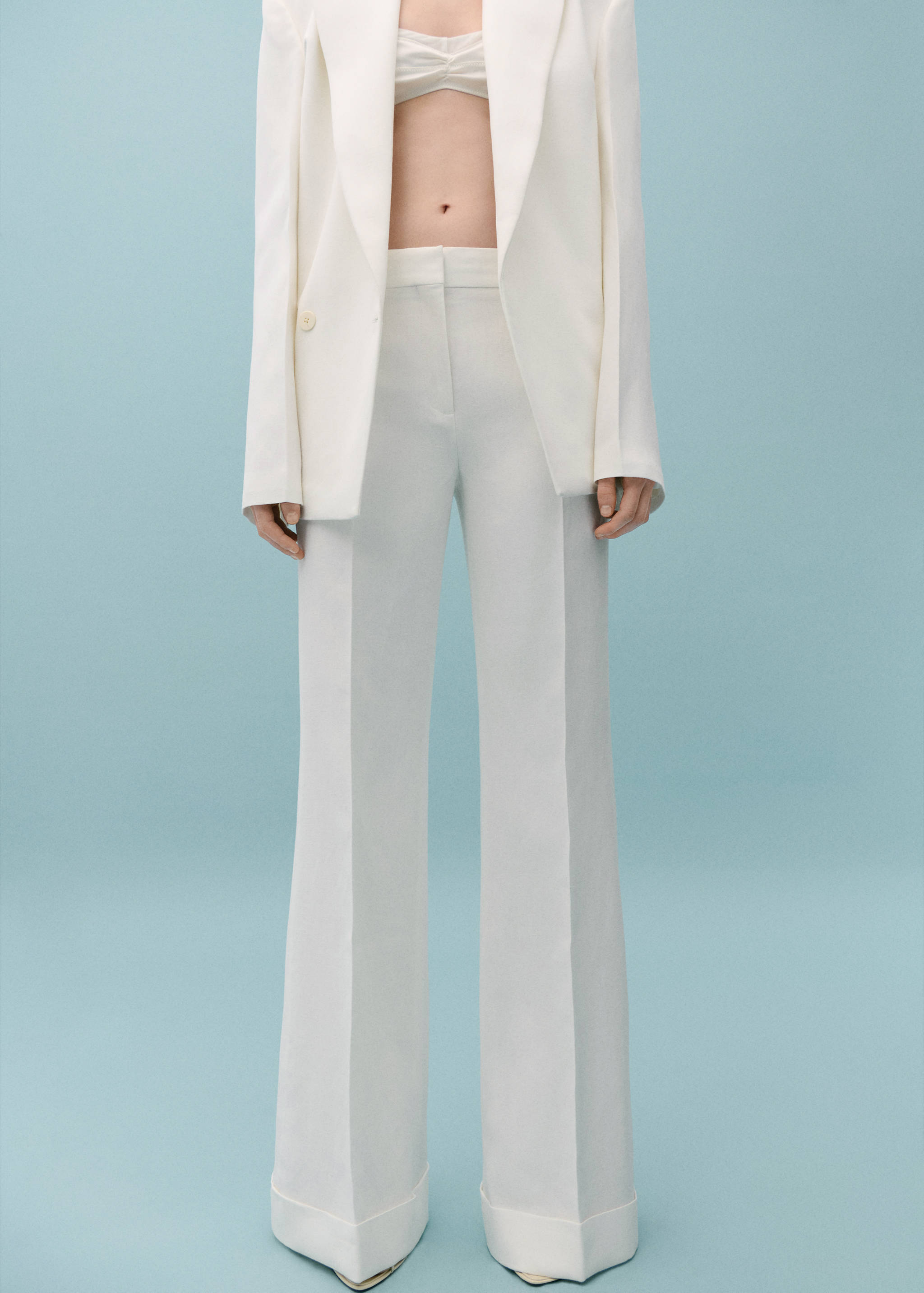 Flared suit pants - Medium plane