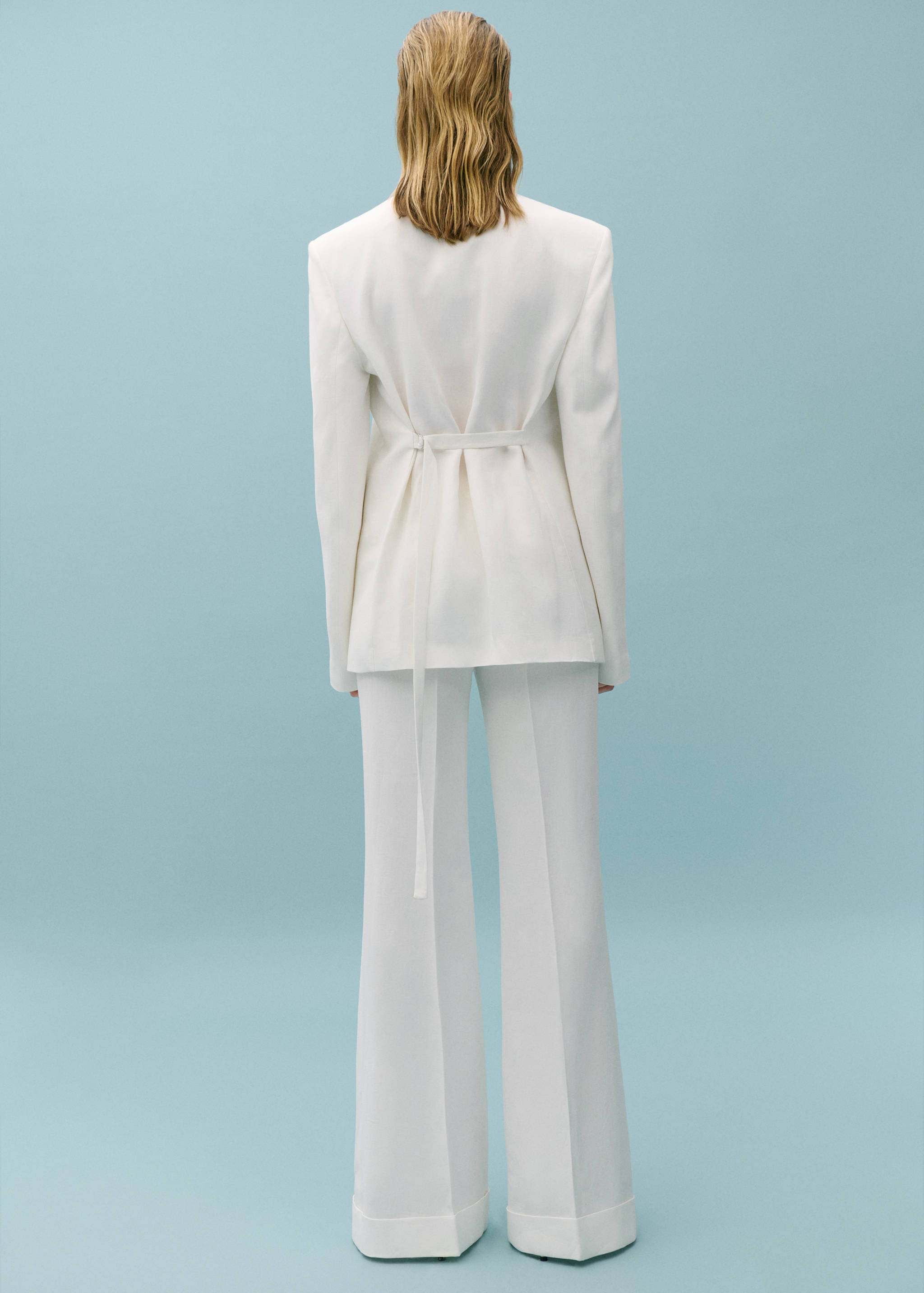 Flared suit pants - Reverse of the article