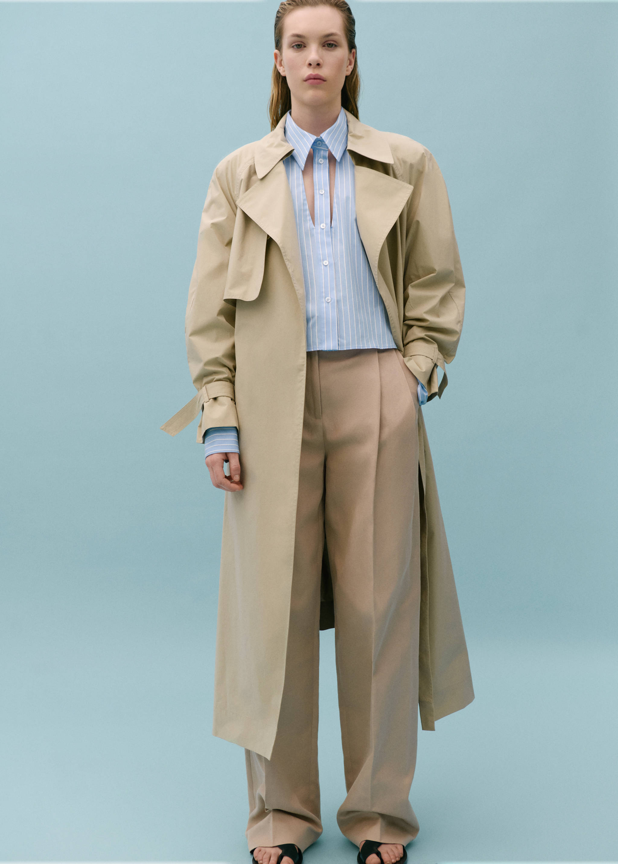 Pantalon droit pinces - Plan général