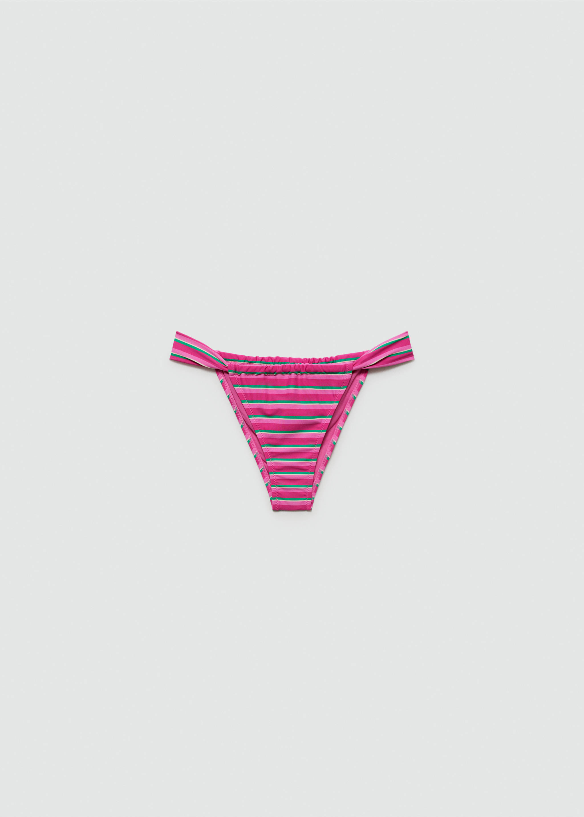 Çizgi desenli bikini altı - Modelsiz ürün, Fuşya. Ref: 67029227-00.
