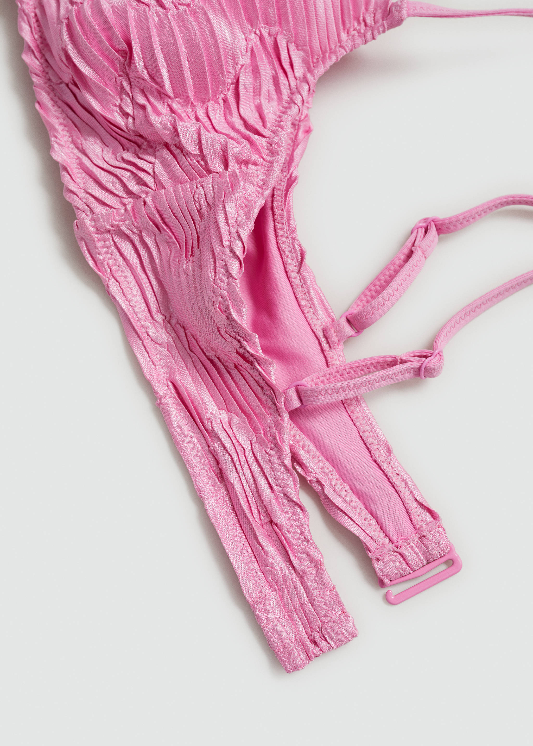 Pleated bikini top - Details of the article 0