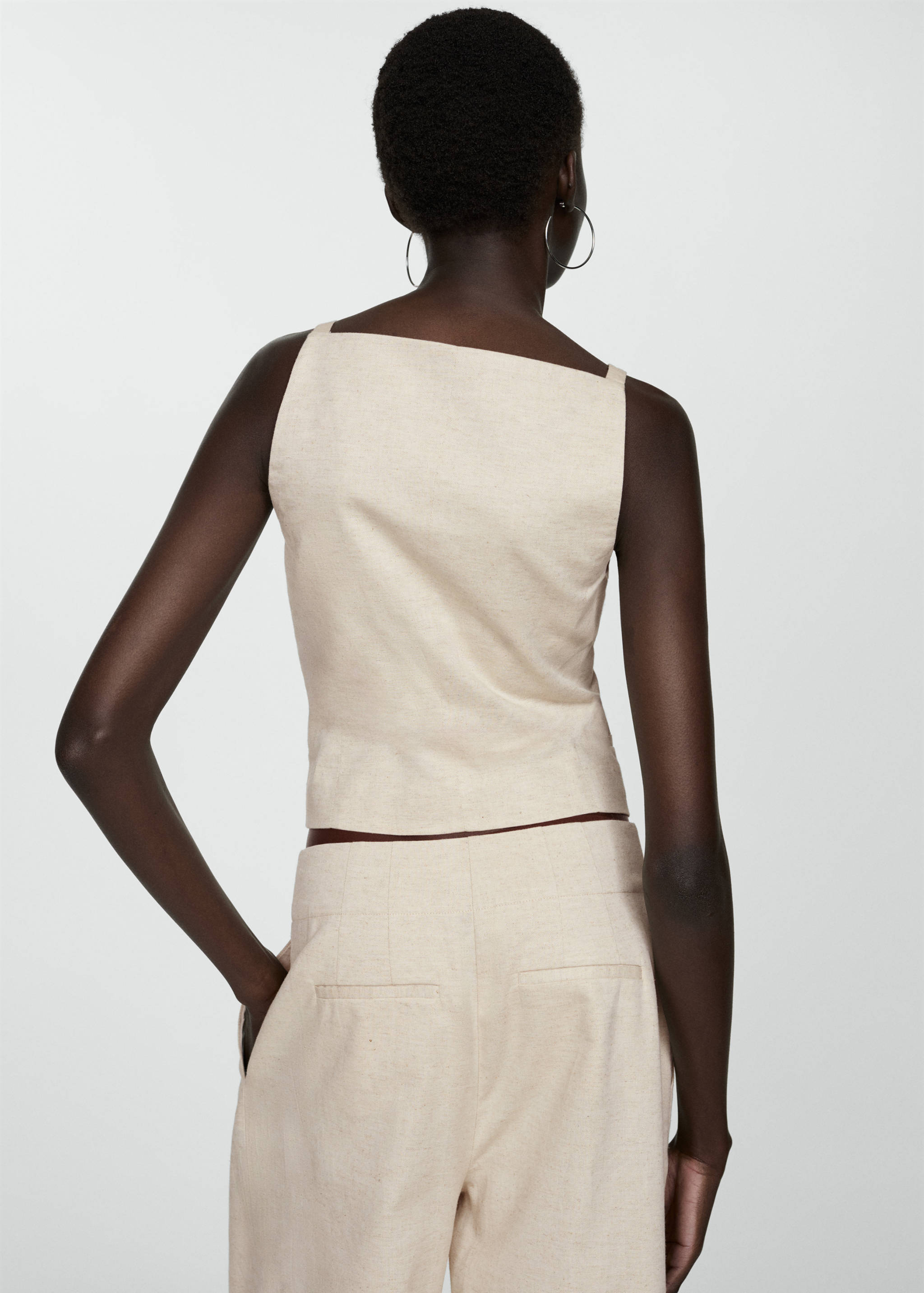 Top coton boutons - Verso de l’article