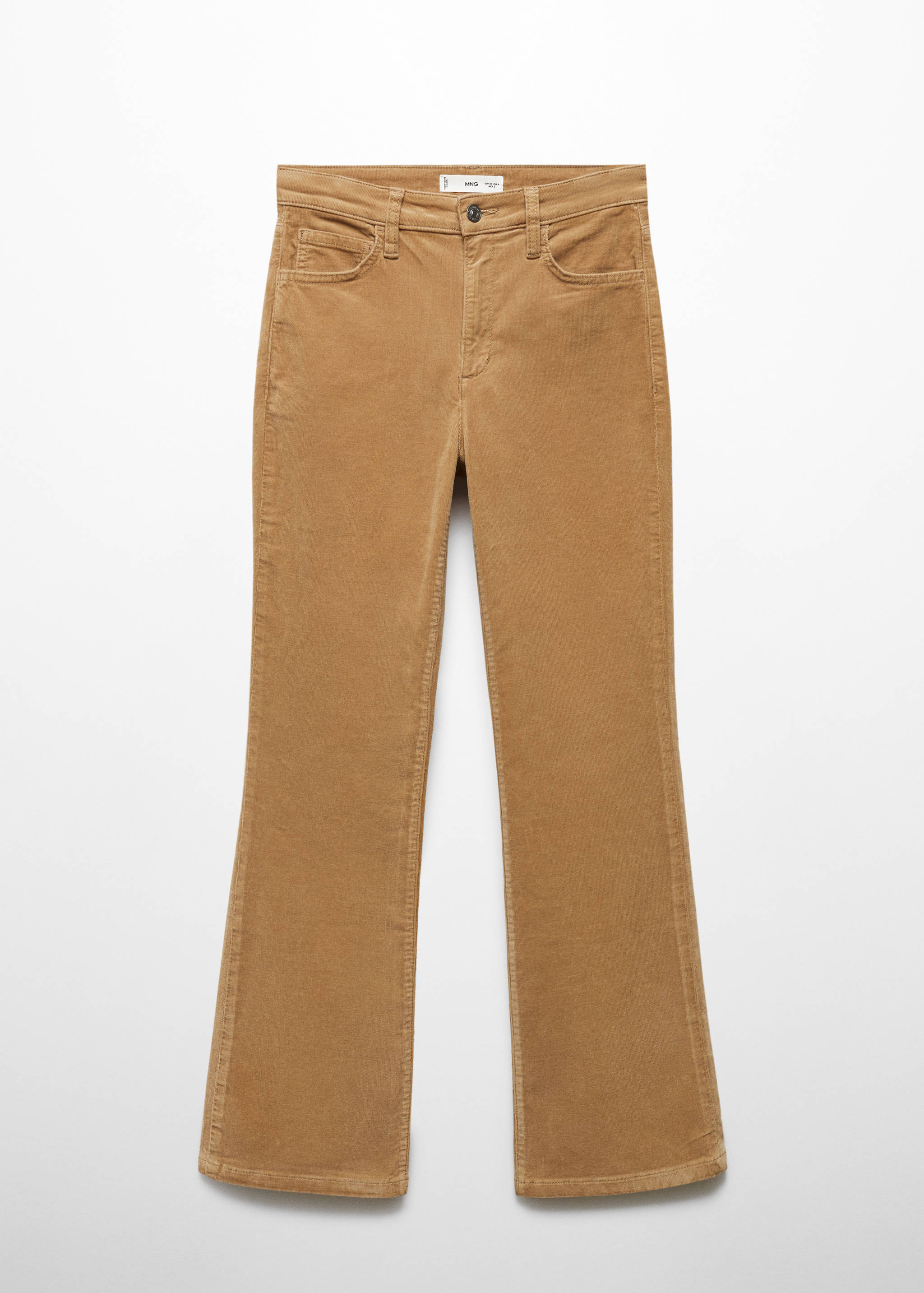 Flared cropped corduroy trousers - Article without model