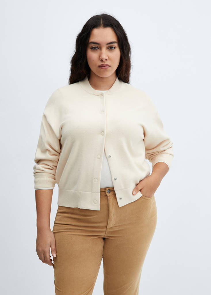 Flared cropped corduroy trousers — Medium Brown