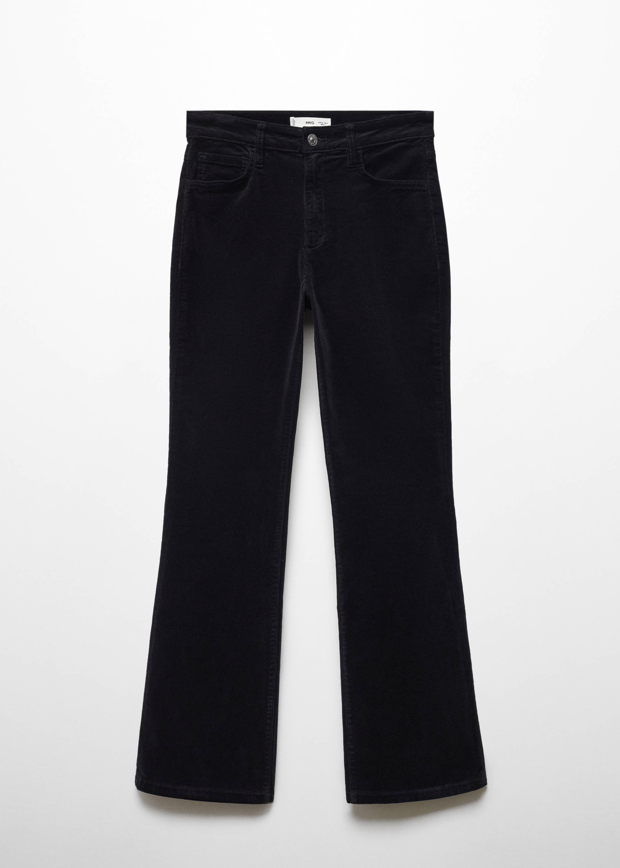 Flared cropped corduroy trousers - Article without model