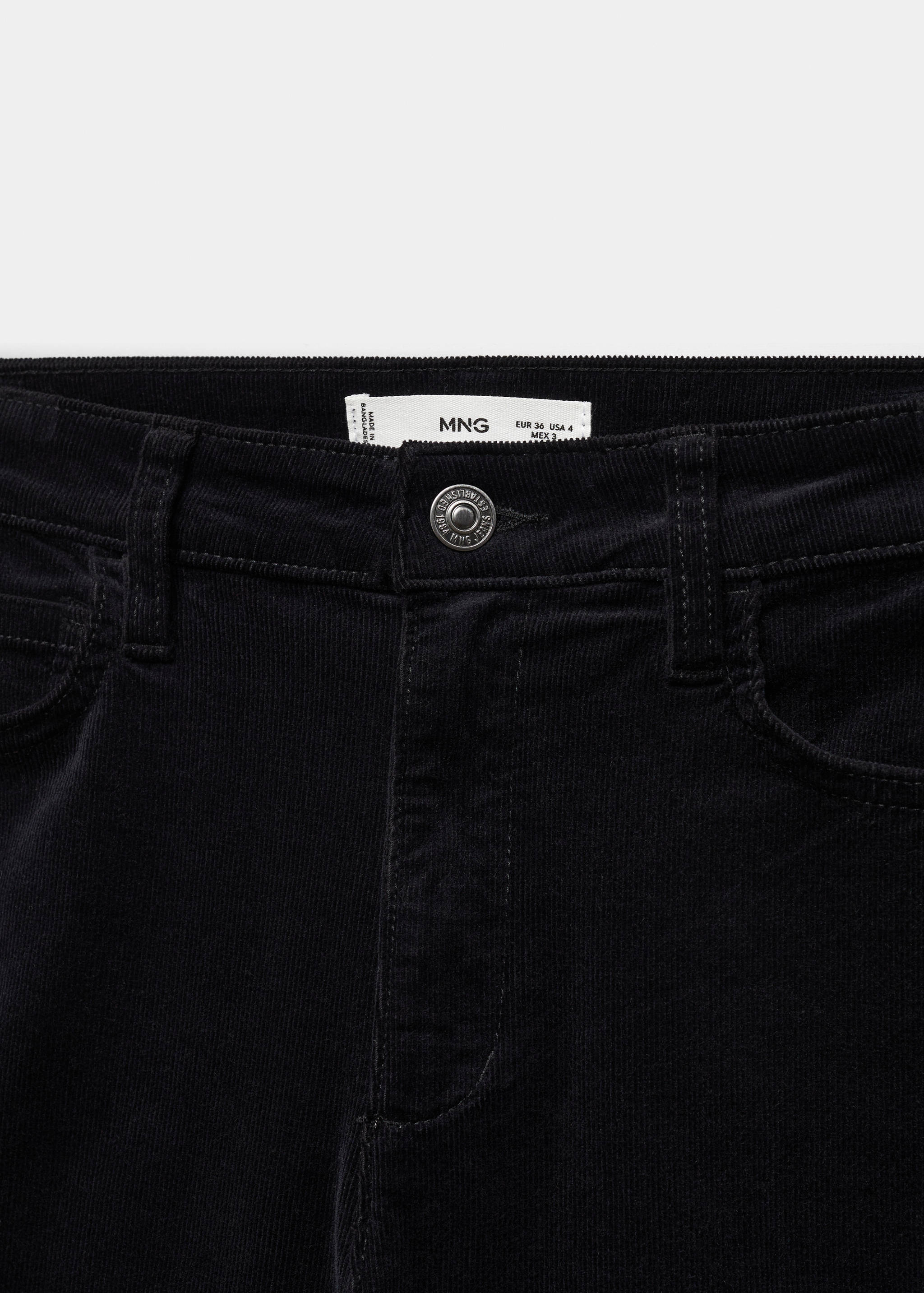 Flared cropped corduroy trousers - Details of the article 8