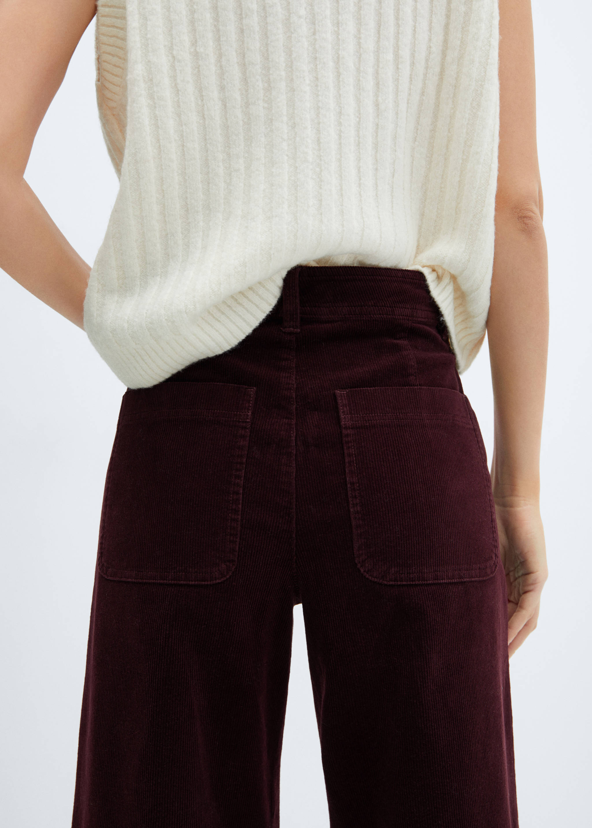 Corduroy culotte trousers - Details of the article 6