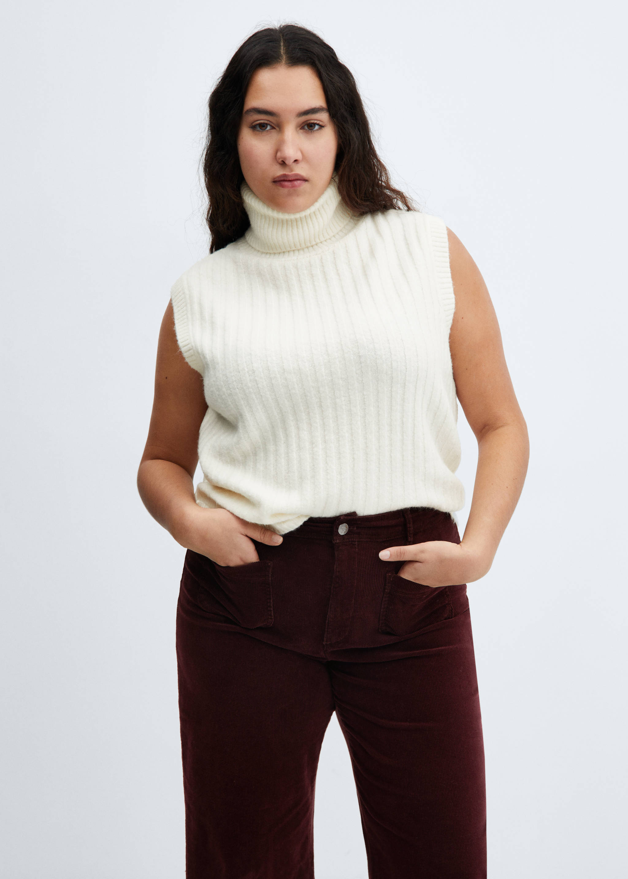 Corduroy culotte trousers - Details of the article 5