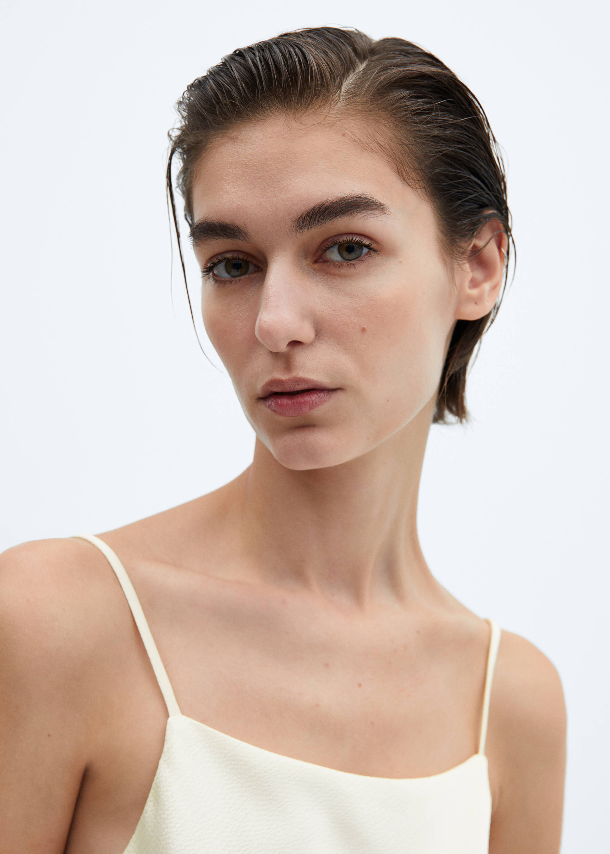 Satin top with straps - Details of the article 1