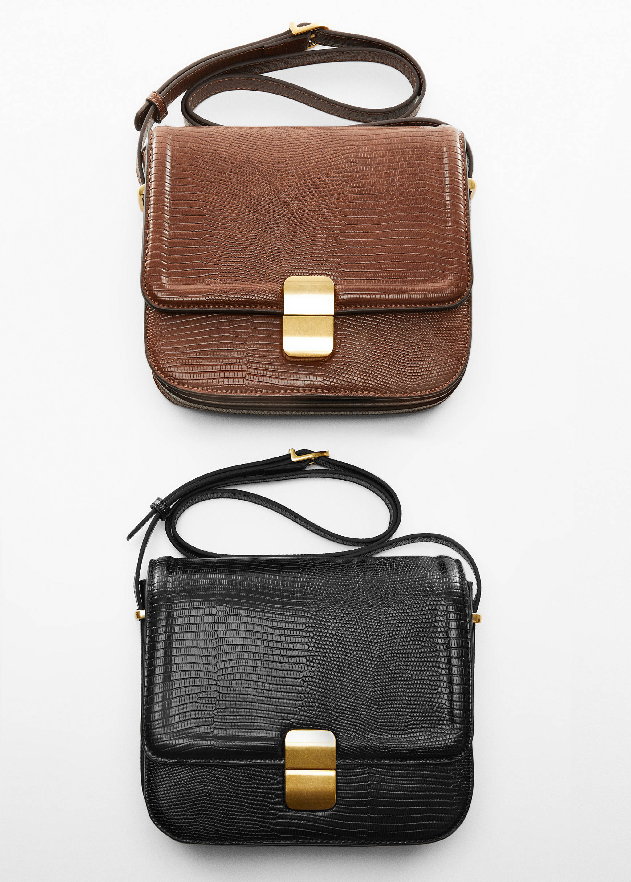 Animal print effect flap bag - Details of the article 5