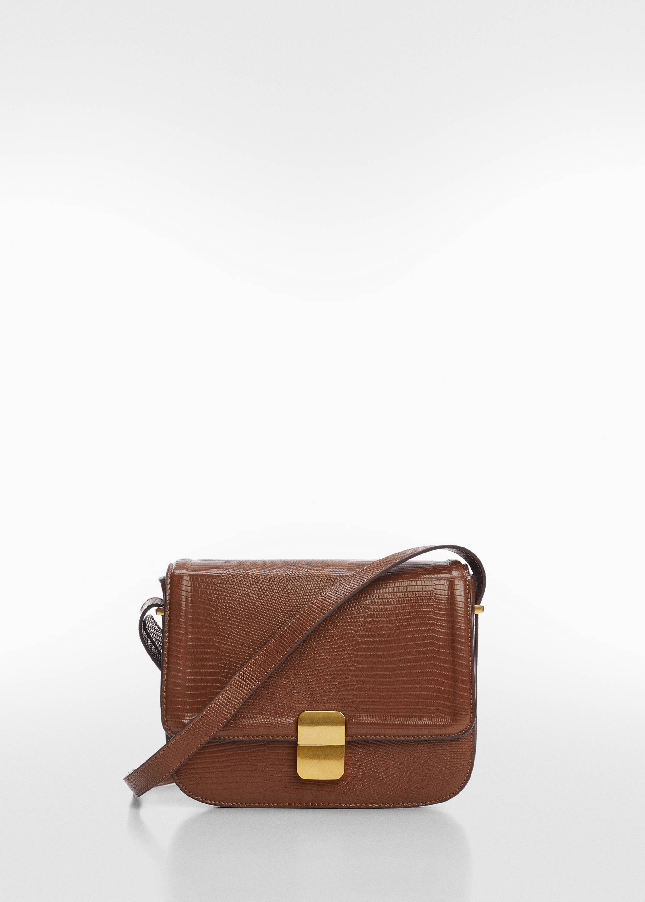 Animal print effect flap bag - Article without model