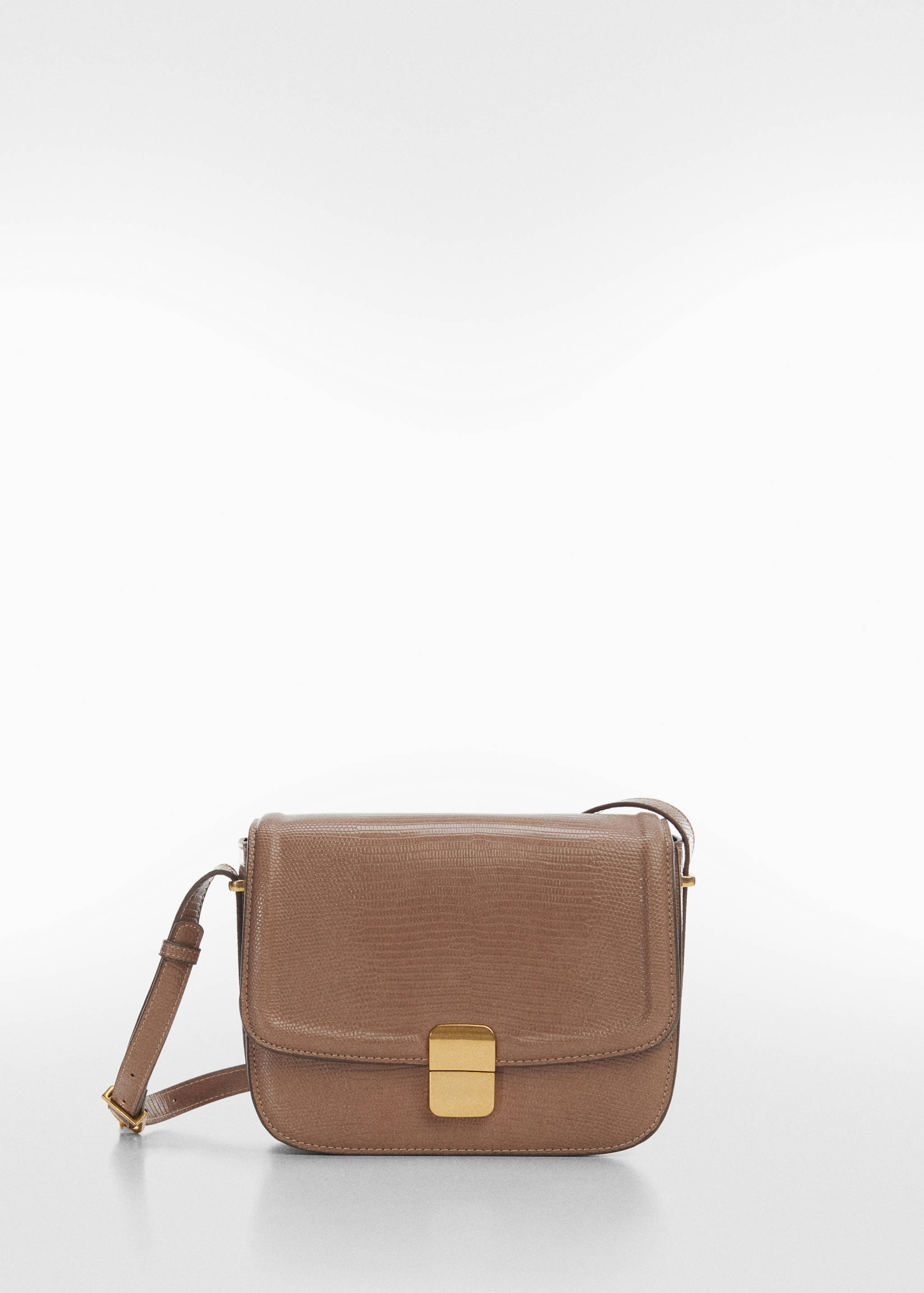 Animal print effect flap bag - Article without model