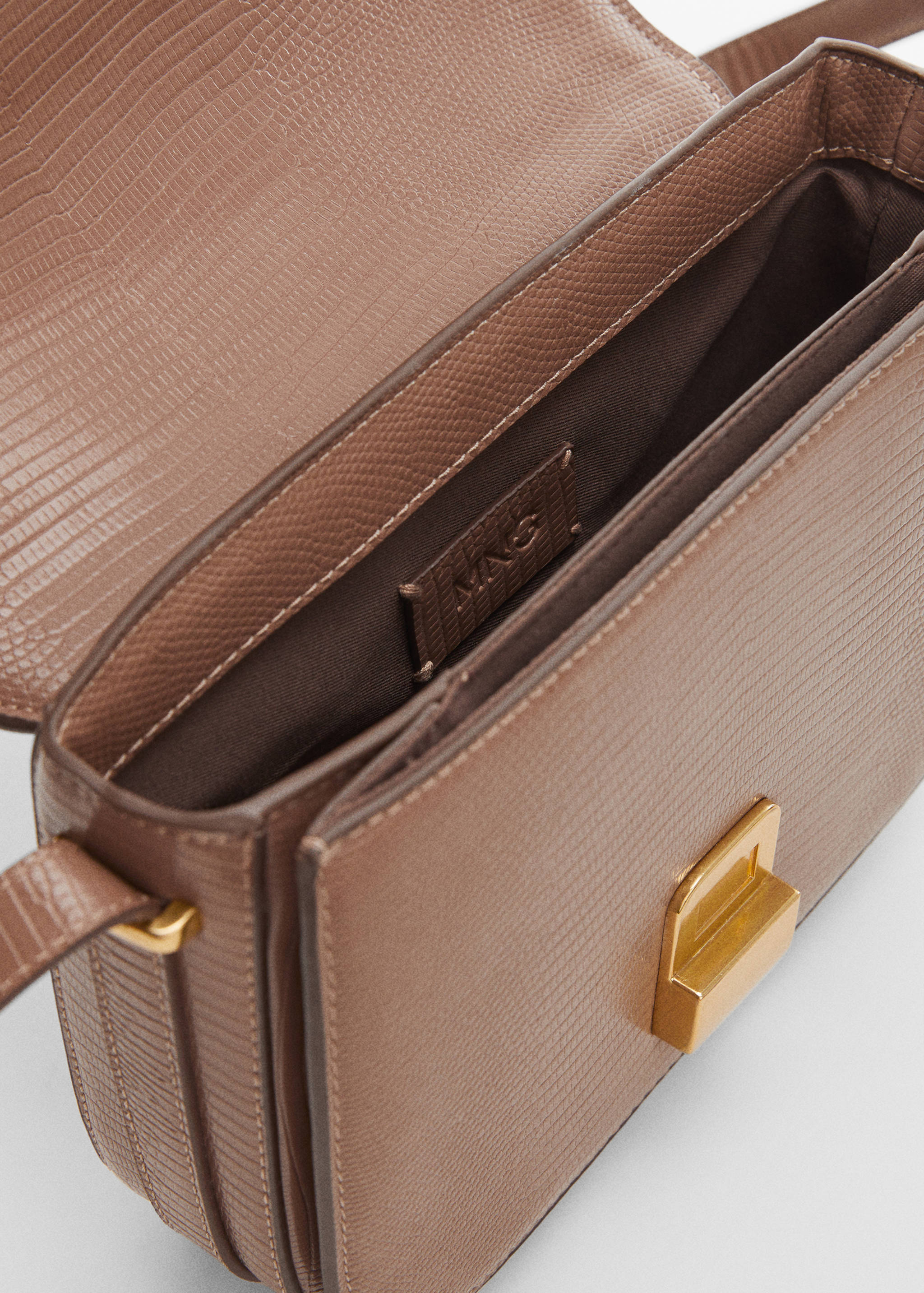 Animal print effect flap bag - Details of the article 1