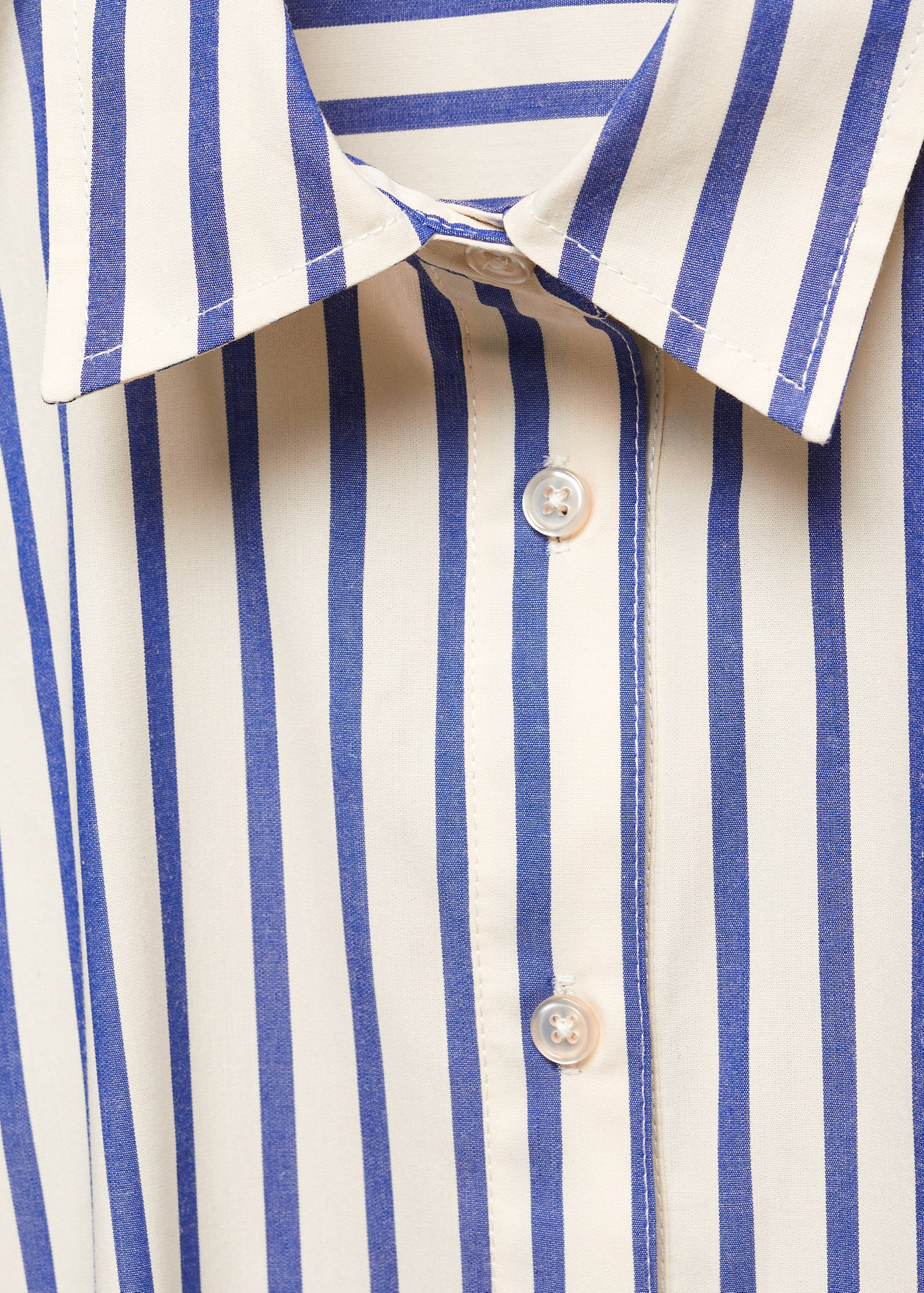 Striped cropped shirt - Details of the article 8