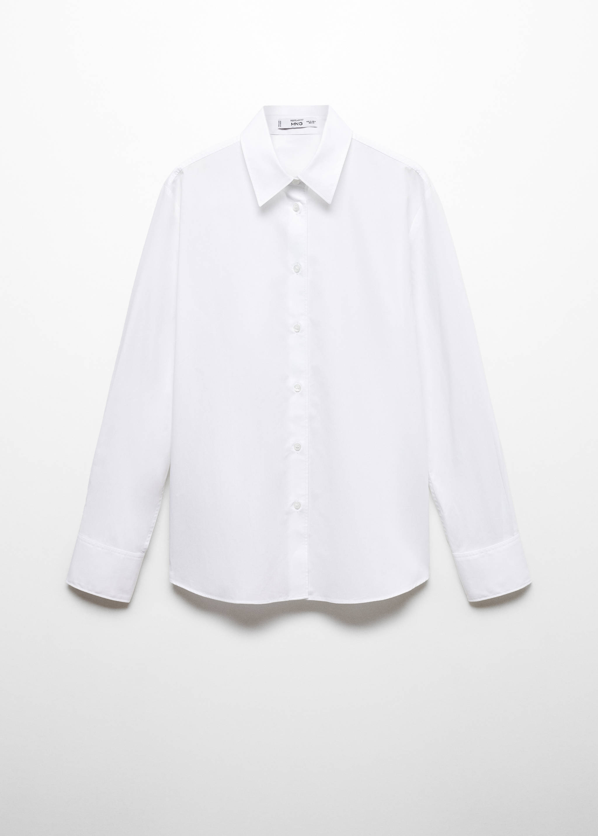 Regular cotton lyocell-blend shirt - Article without model