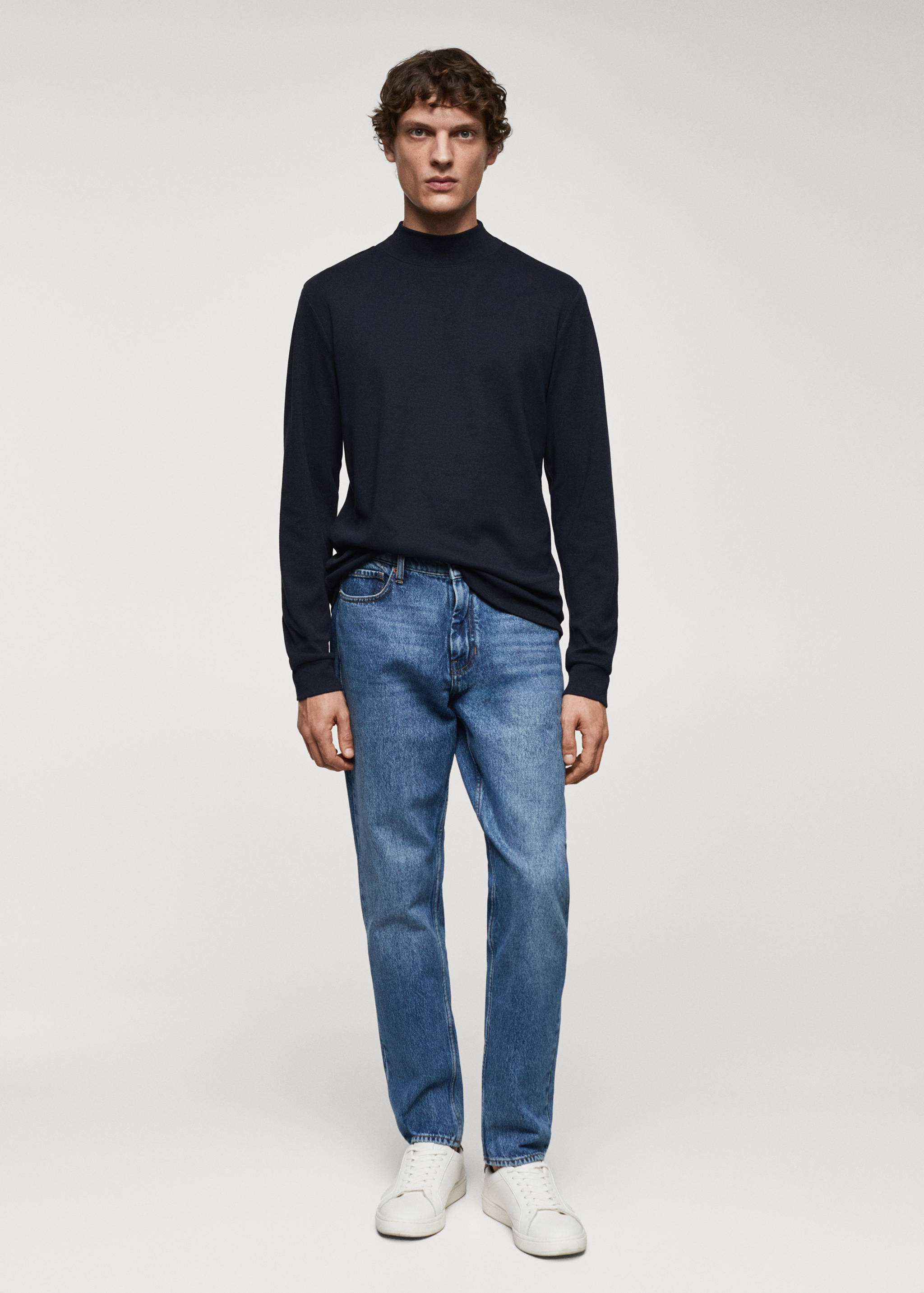 Camiseta manga larga cuello perkins - Plano general