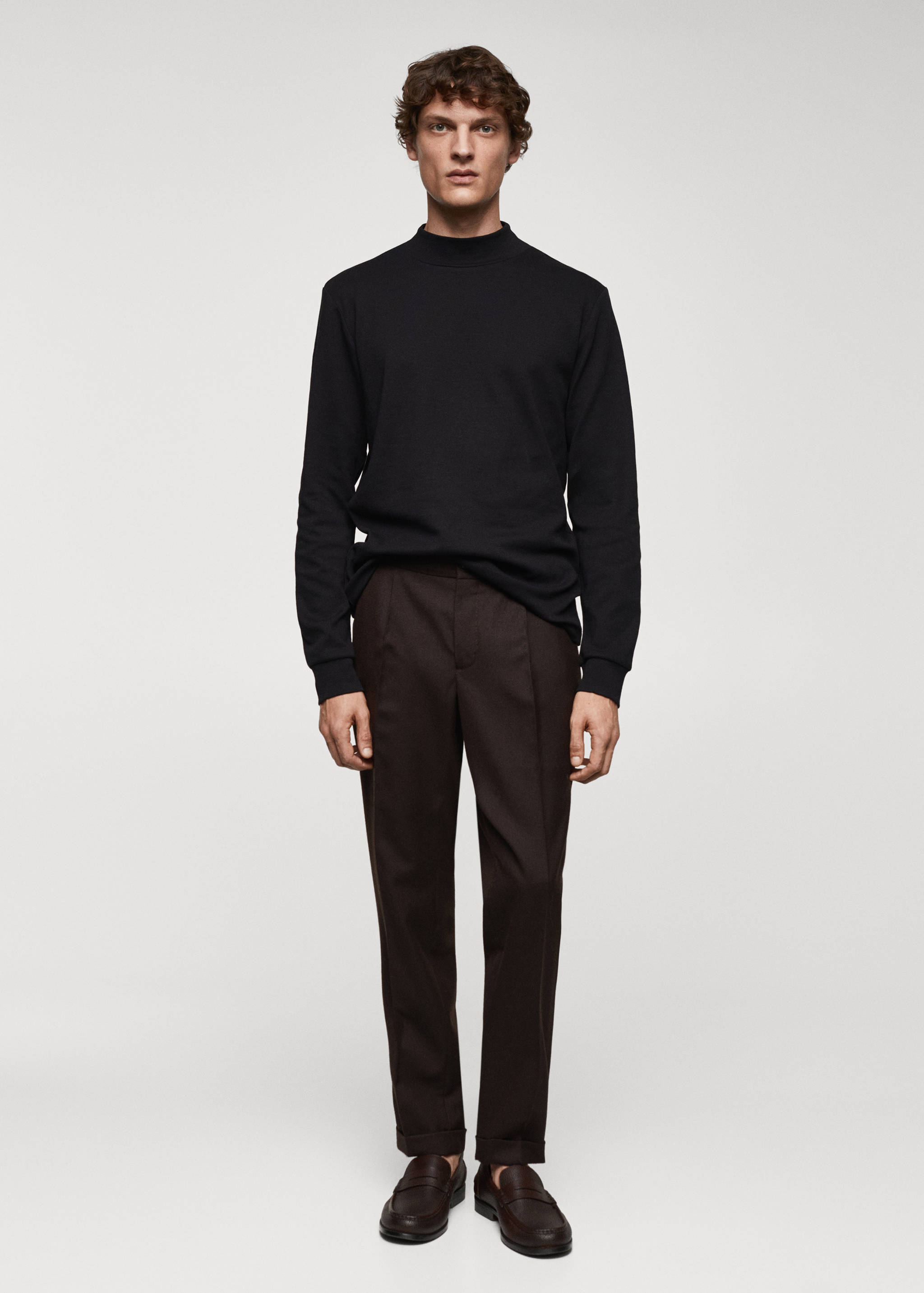 Camiseta manga larga cuello perkins - Plano general