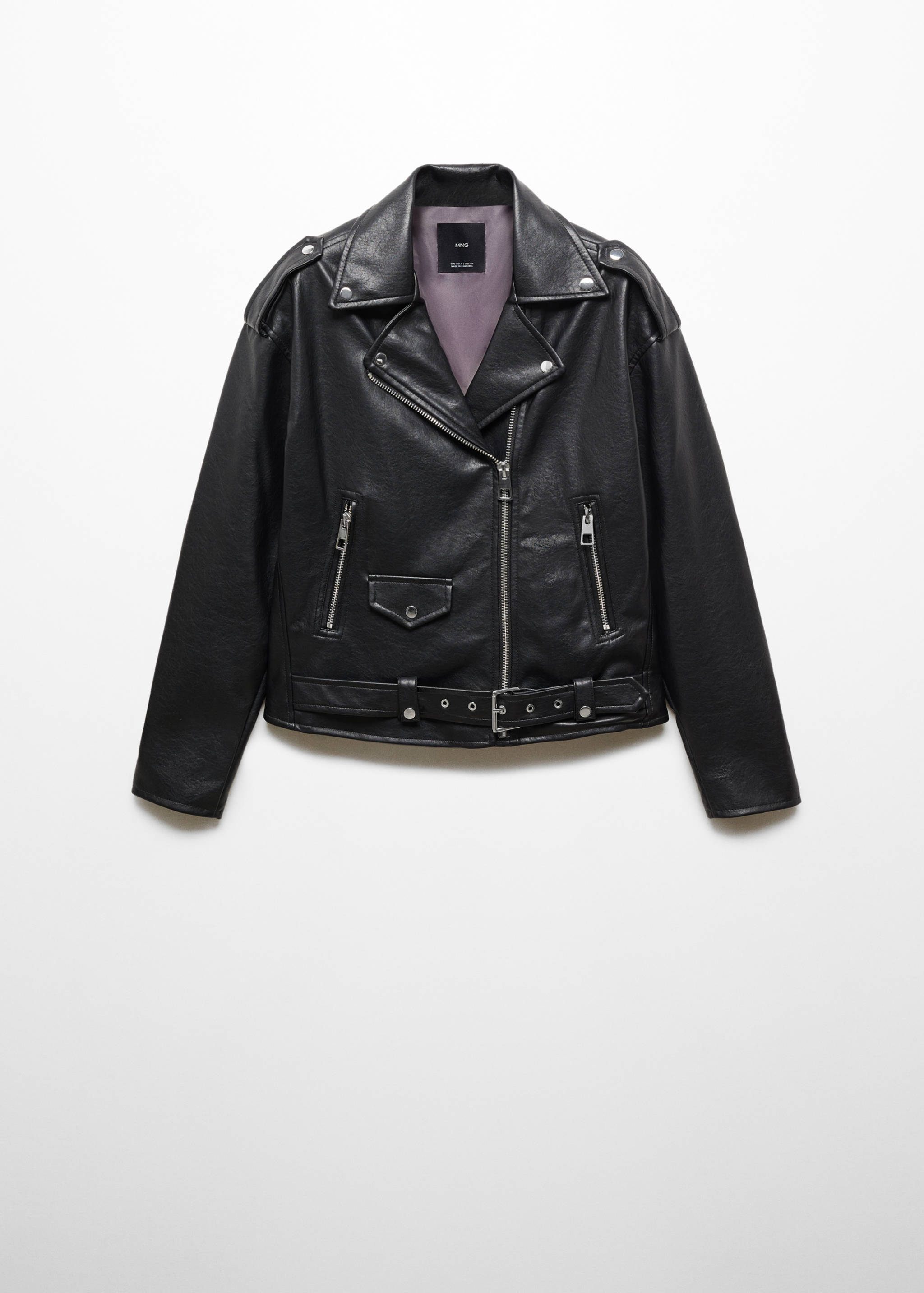 Chaqueta biker efecto piel - Artículo sin modelo