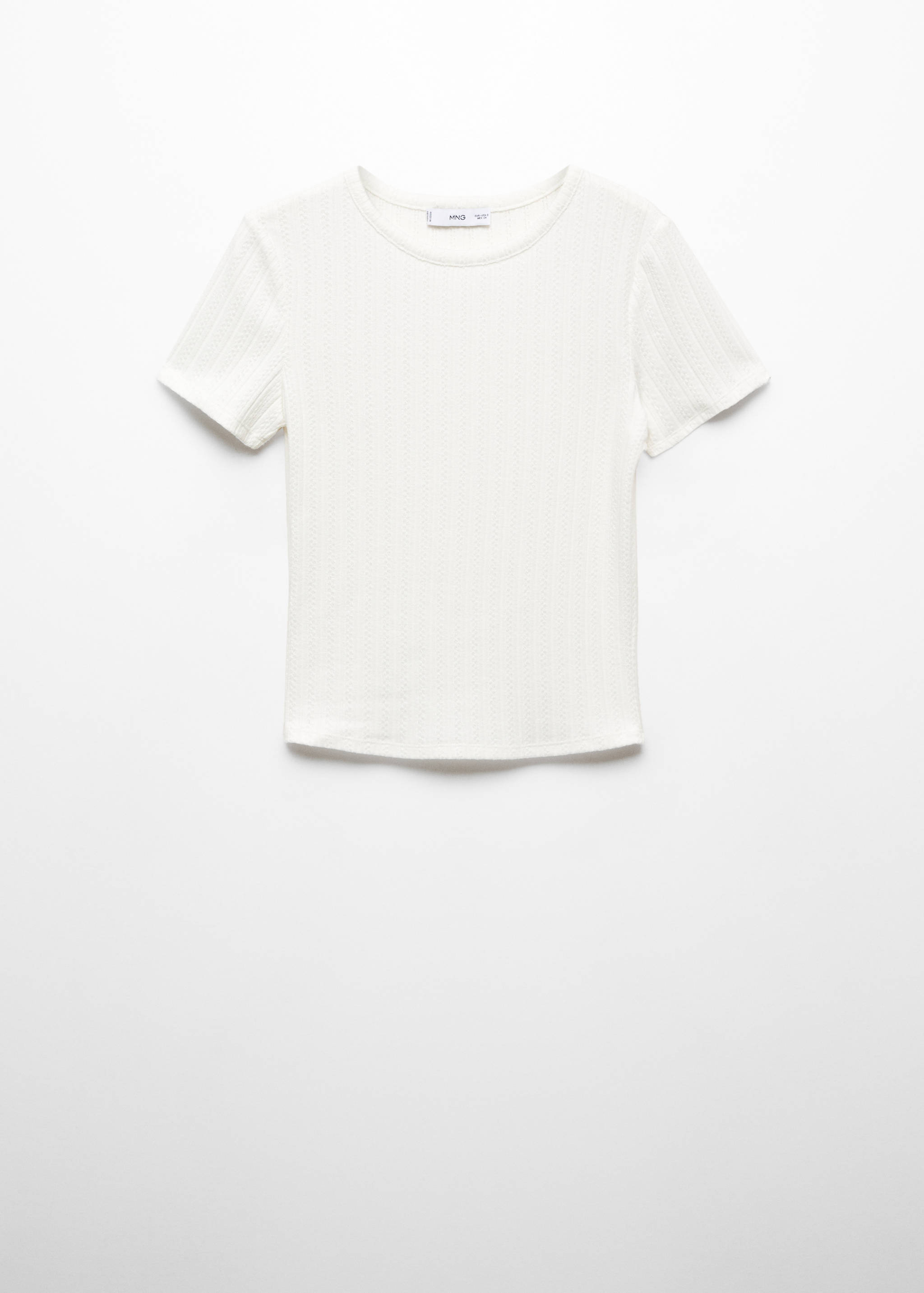 Camiseta canalé textura - Artículo sin modelo