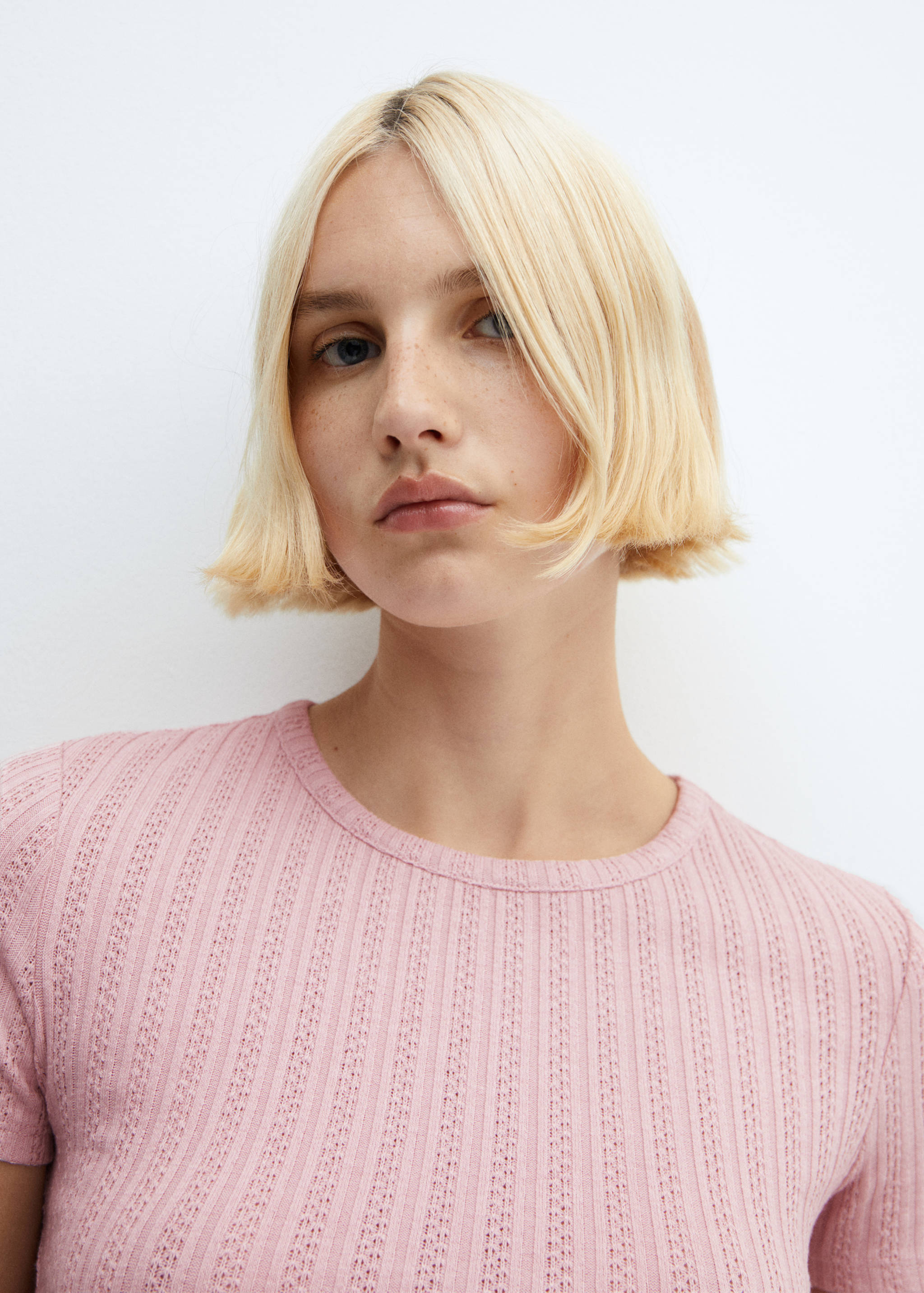 Camiseta canalé textura - Detalle del artículo 1