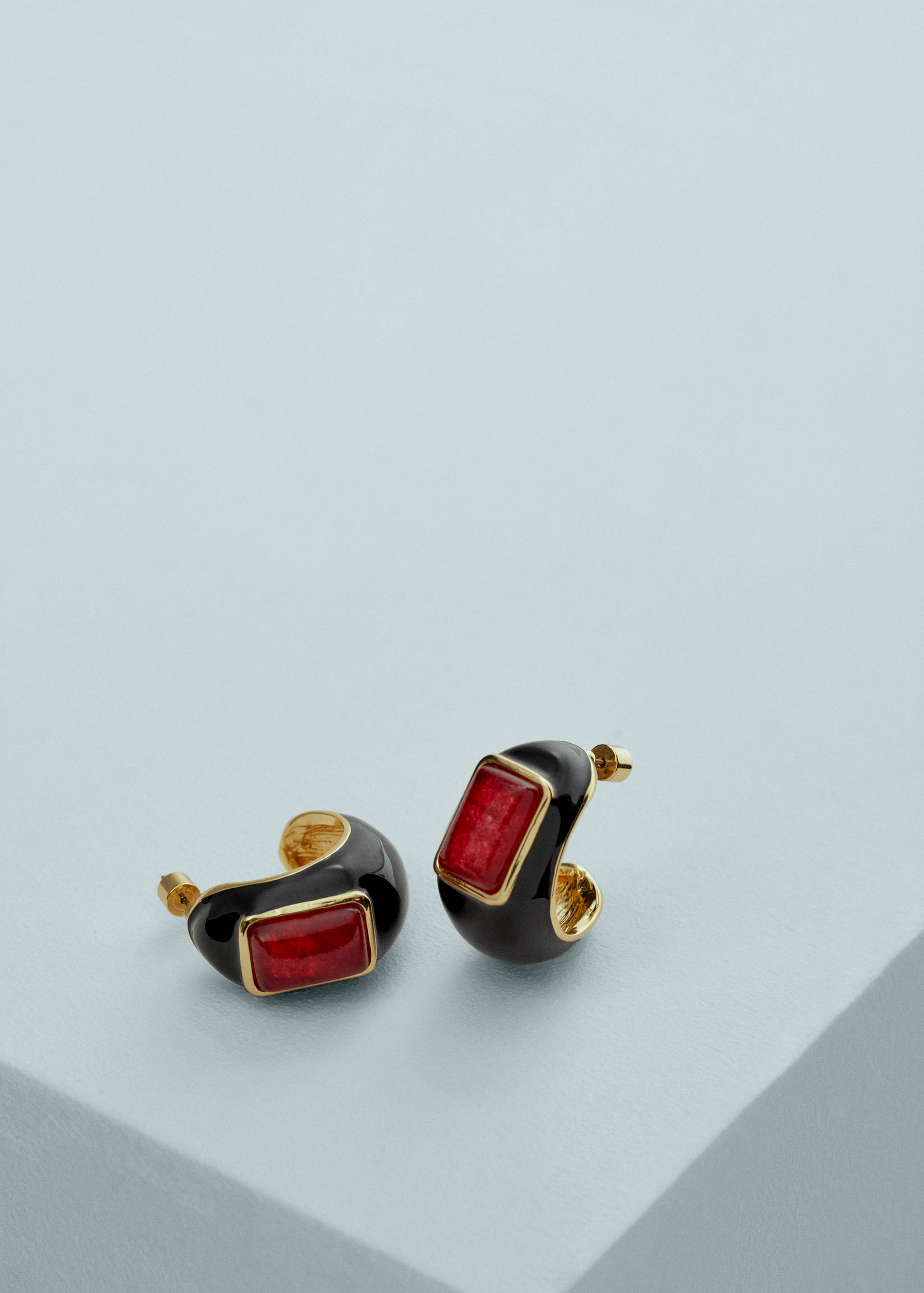 Kolczyki półkola z kwarcem - Szczegóły artykułu 1