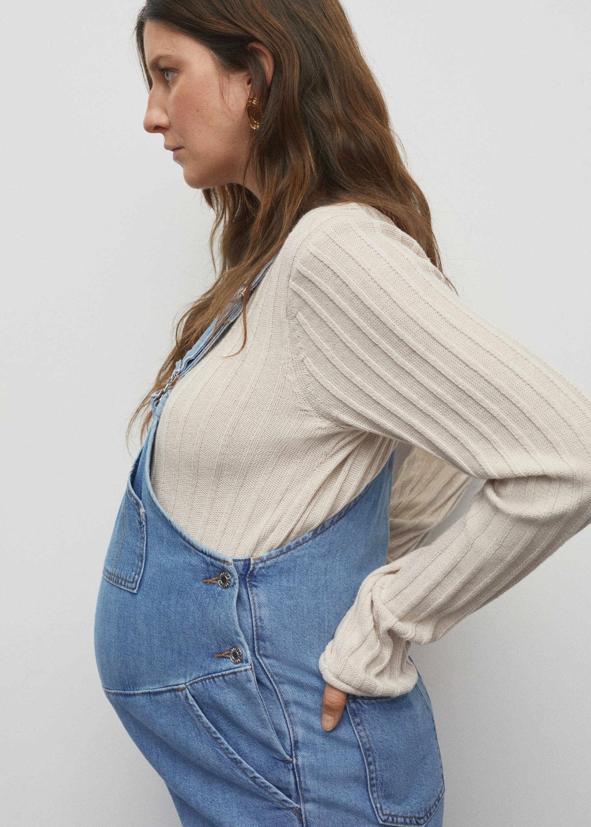 Salopette de grossesse en jean - Détail de l'article 1