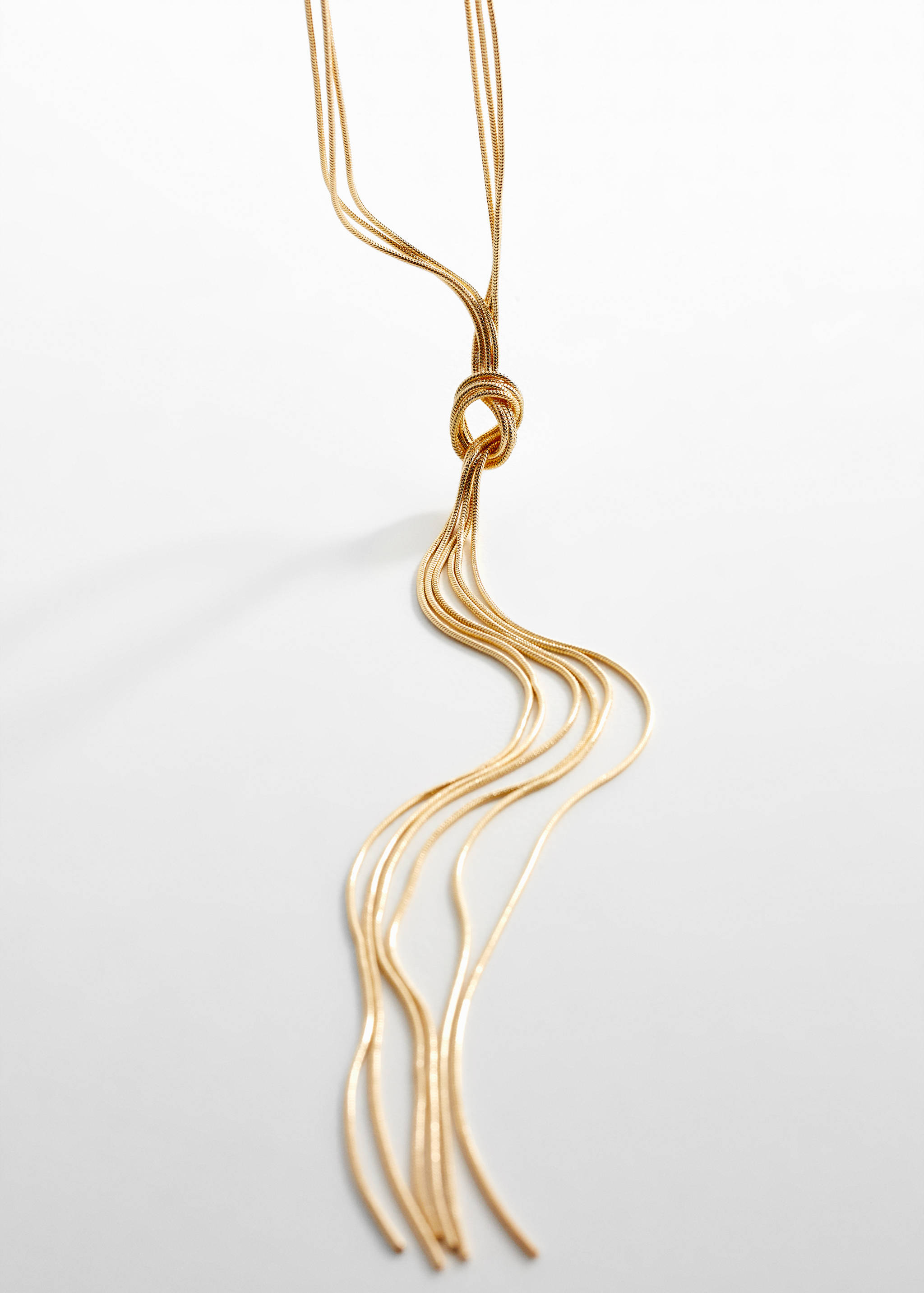 Chain necklace with knot detail - Medium plane