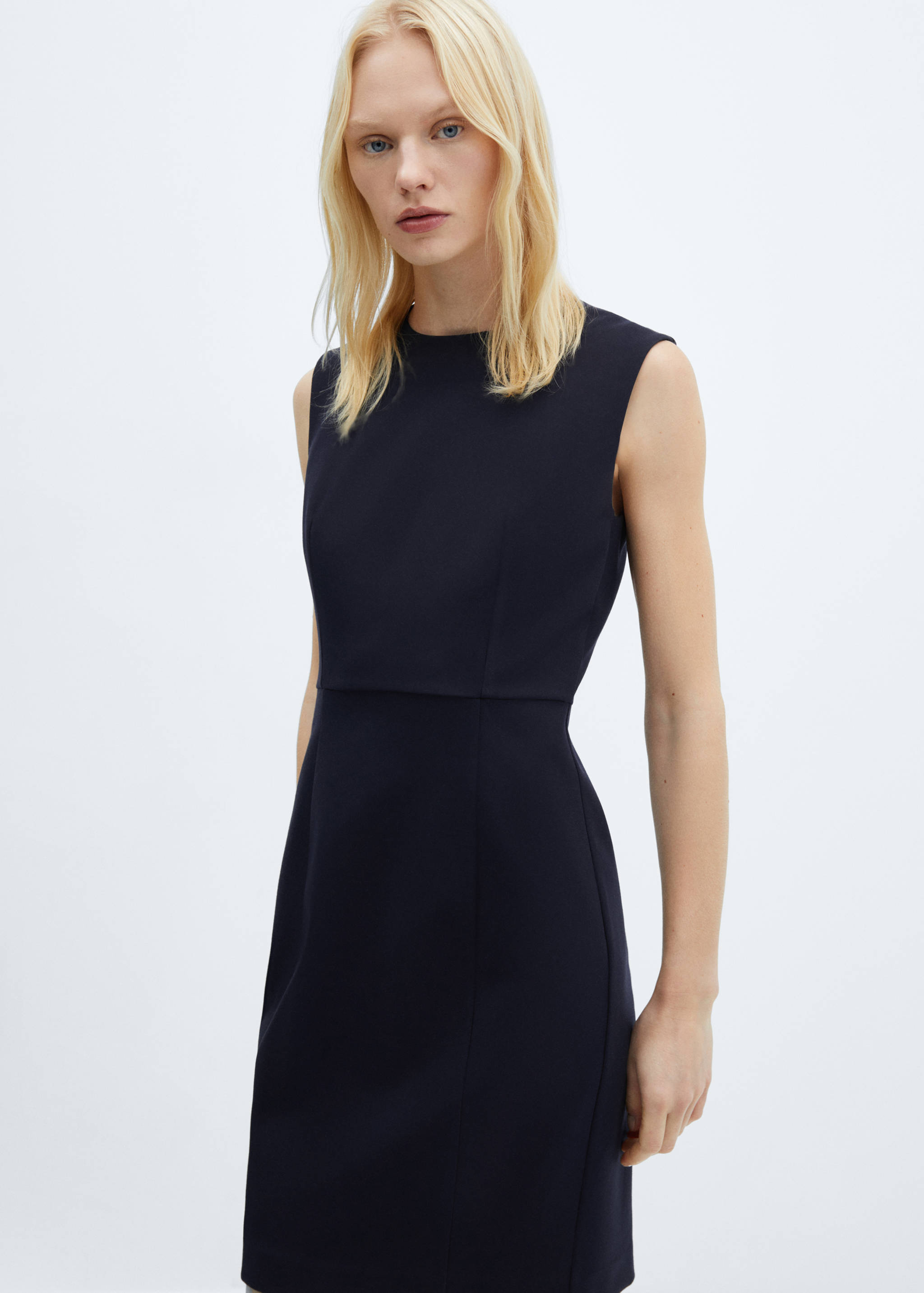 Roma-knit sleeveless dress - Medium plane