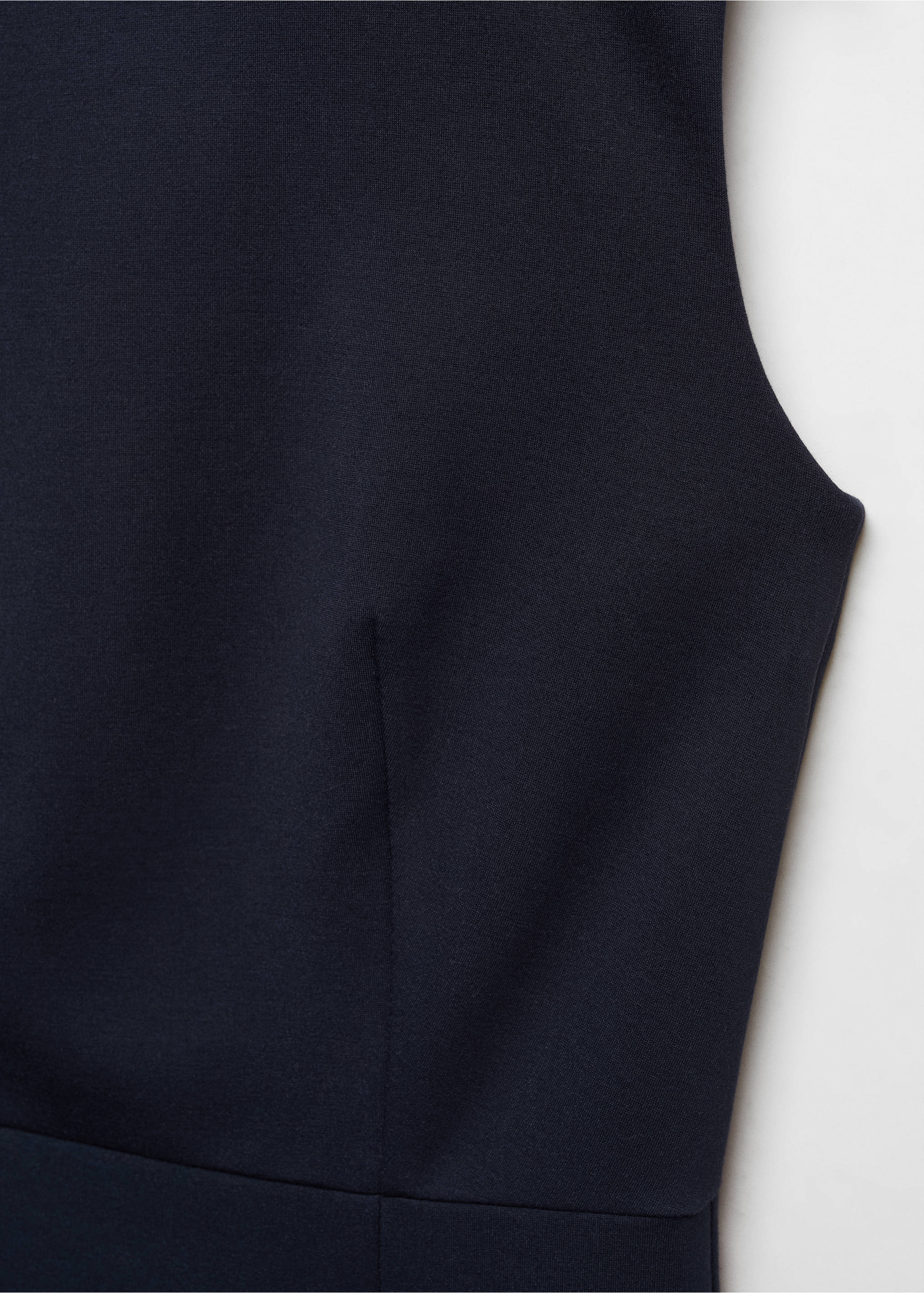 Roma-knit sleeveless dress - Details of the article 8, Dark Navy. Ref: 67030485-00.