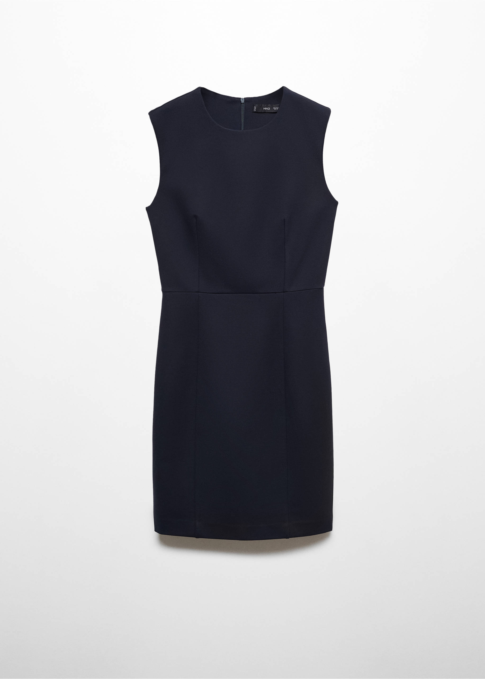 Roma-knit sleeveless dress - Article without model, Dark Navy. Ref: 67030485-00.