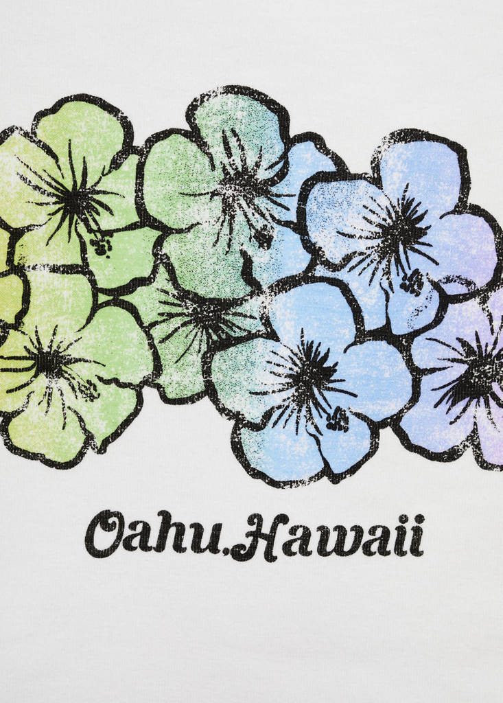 Printed cropped t-shirt — Off White