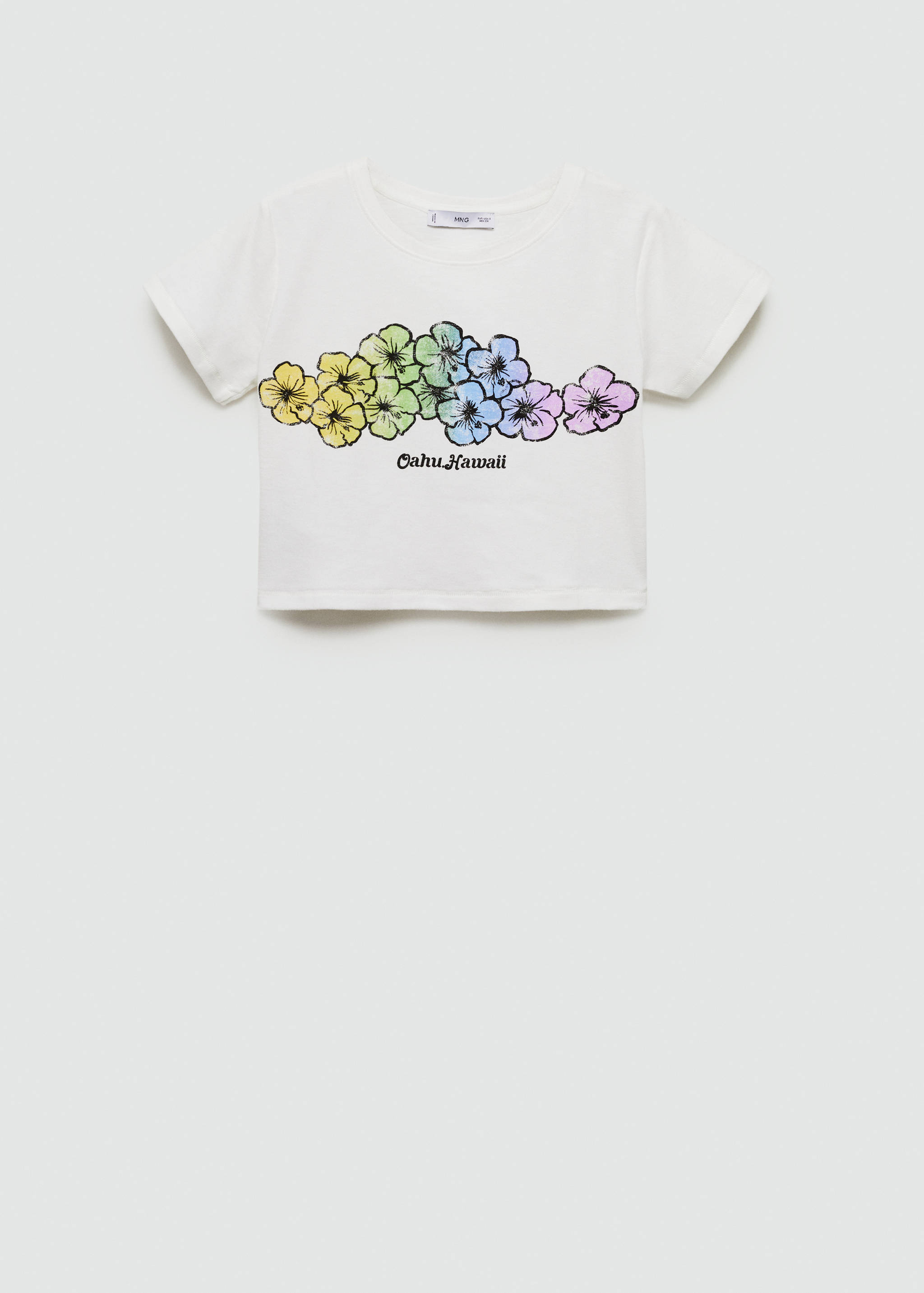 Printed cropped t-shirt - Article without model