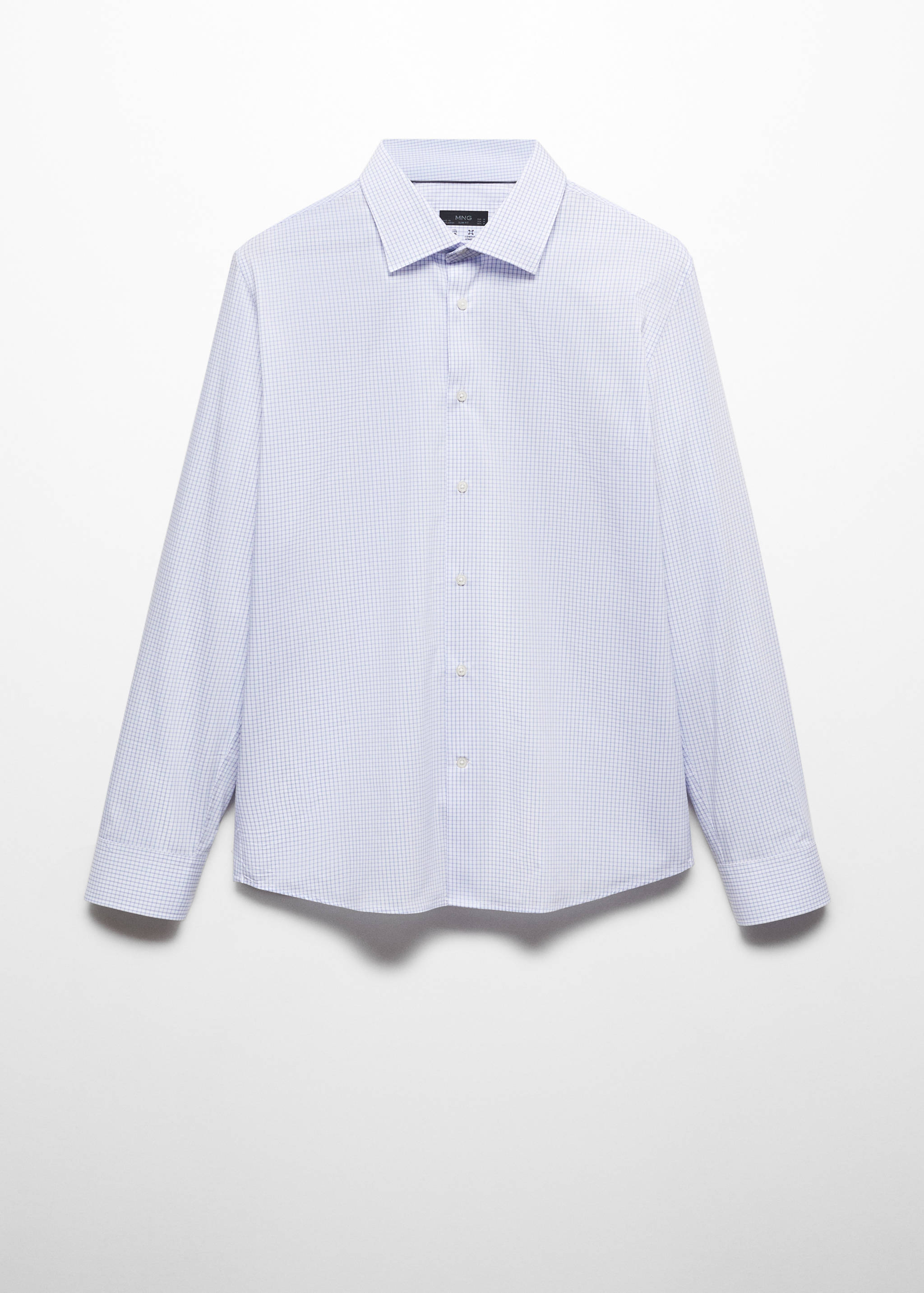 Camisa micro cuadro tejido stretch - Artículo sin modelo