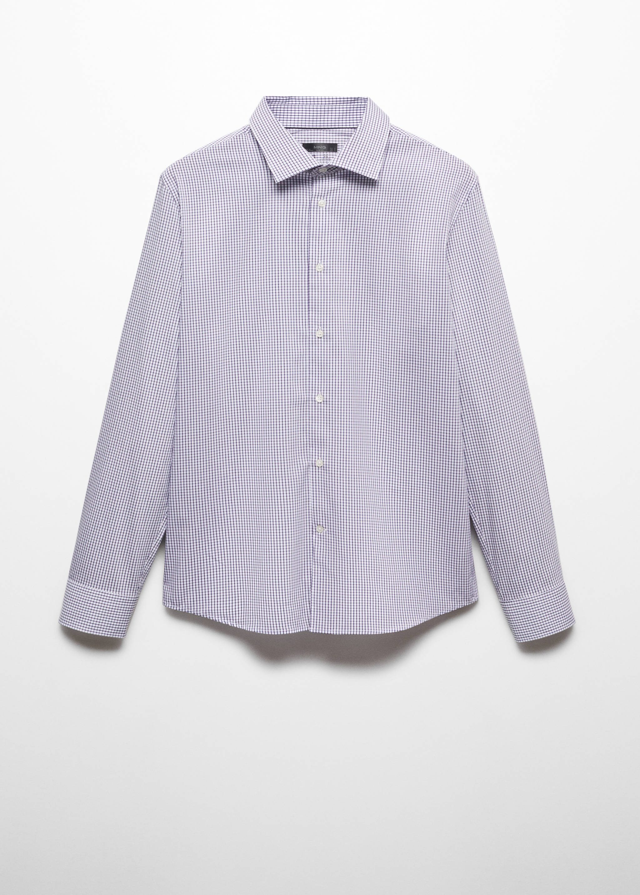 Camisa micro cuadro tejido stretch - Artículo sin modelo