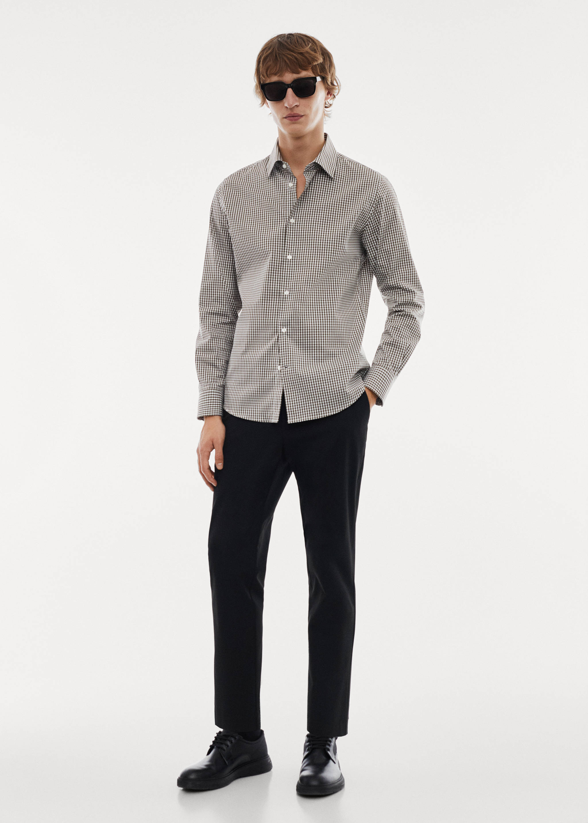 Micro-stretch fabric shirt - General plane