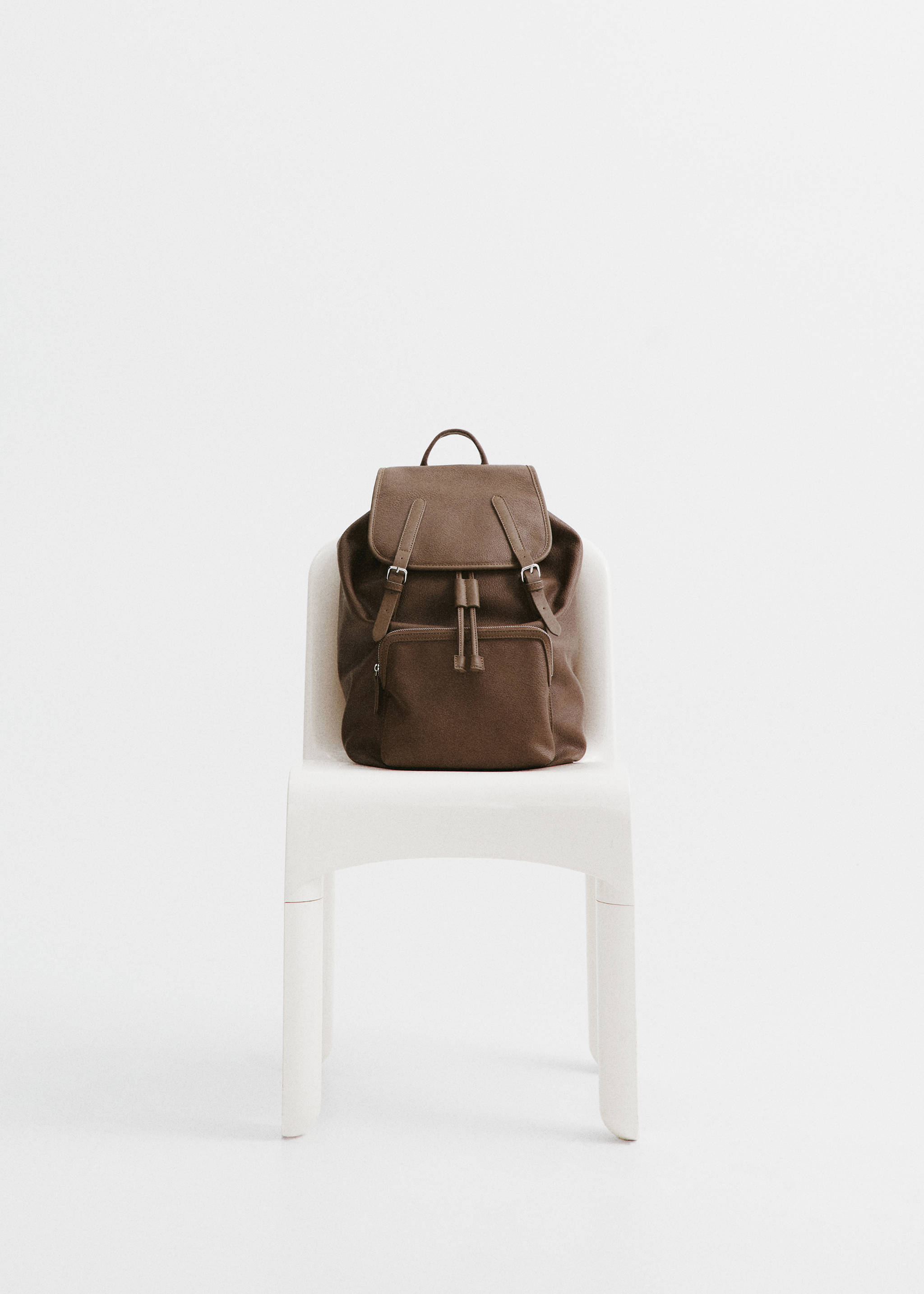 Leather-effect backpack - General plane