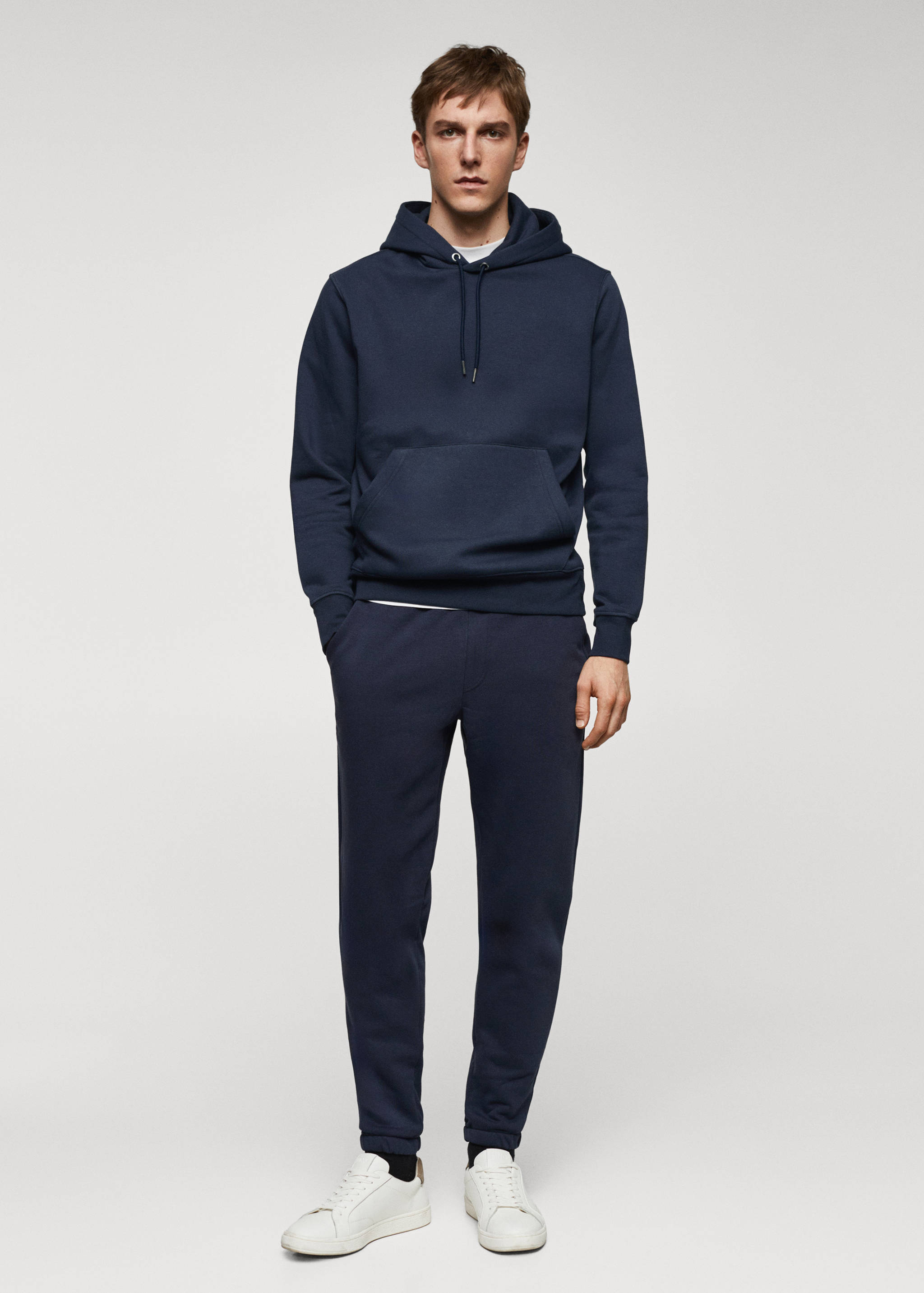 Sweat-shirt coton capuche kangourou - Plan général