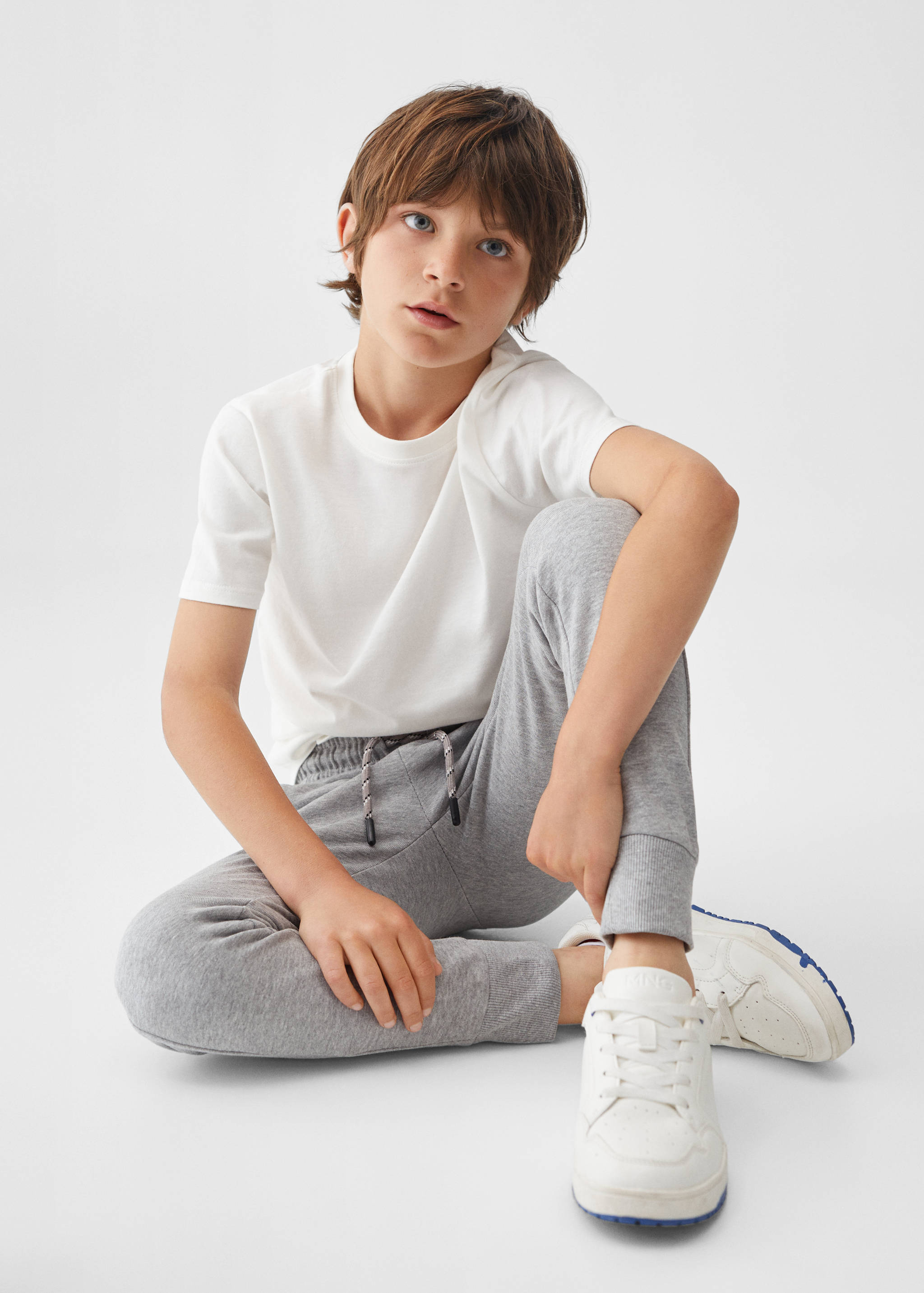 Cotton jogger-style trousers - Details of the article 6