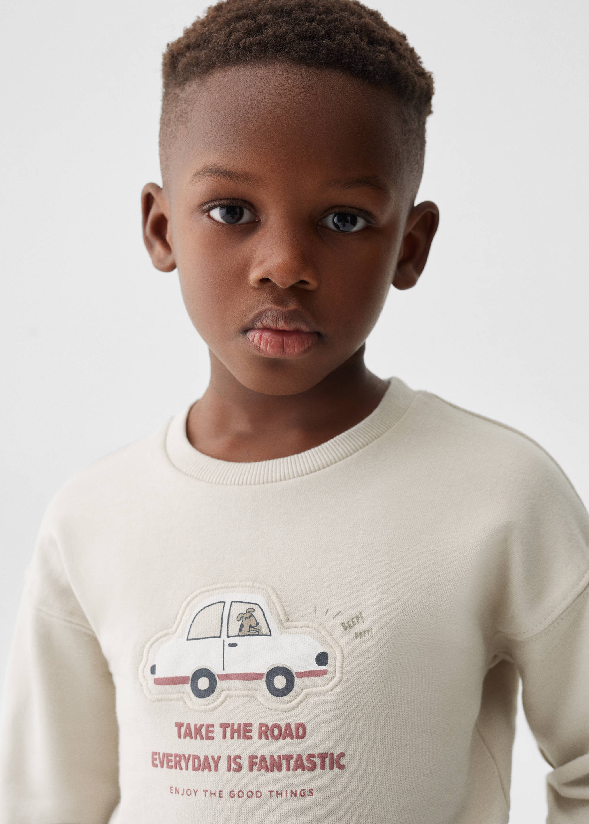 Printed cotton sweatshirt - Details of the article 1